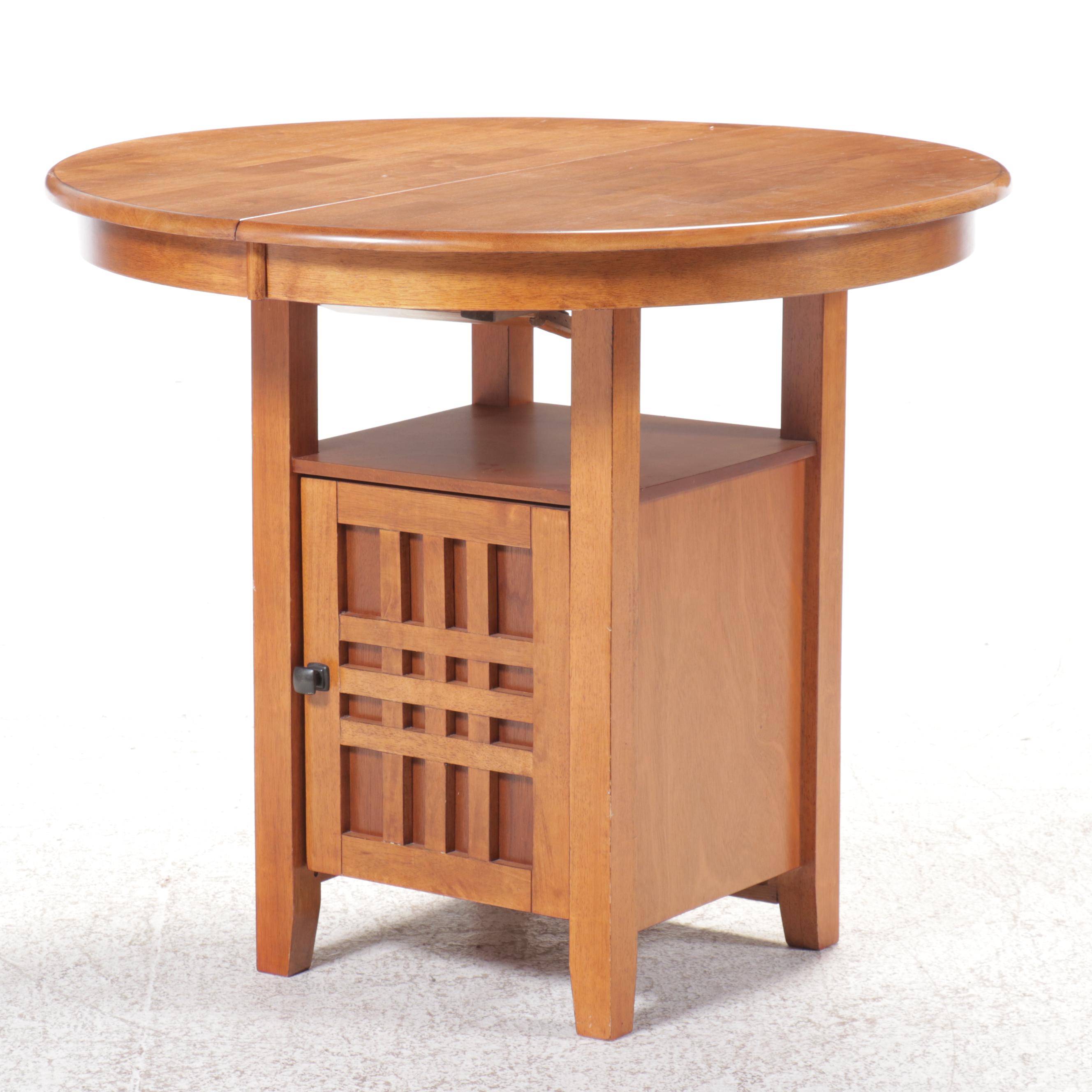 Mission Style Five-Piece Hightop Dining Set, 2009