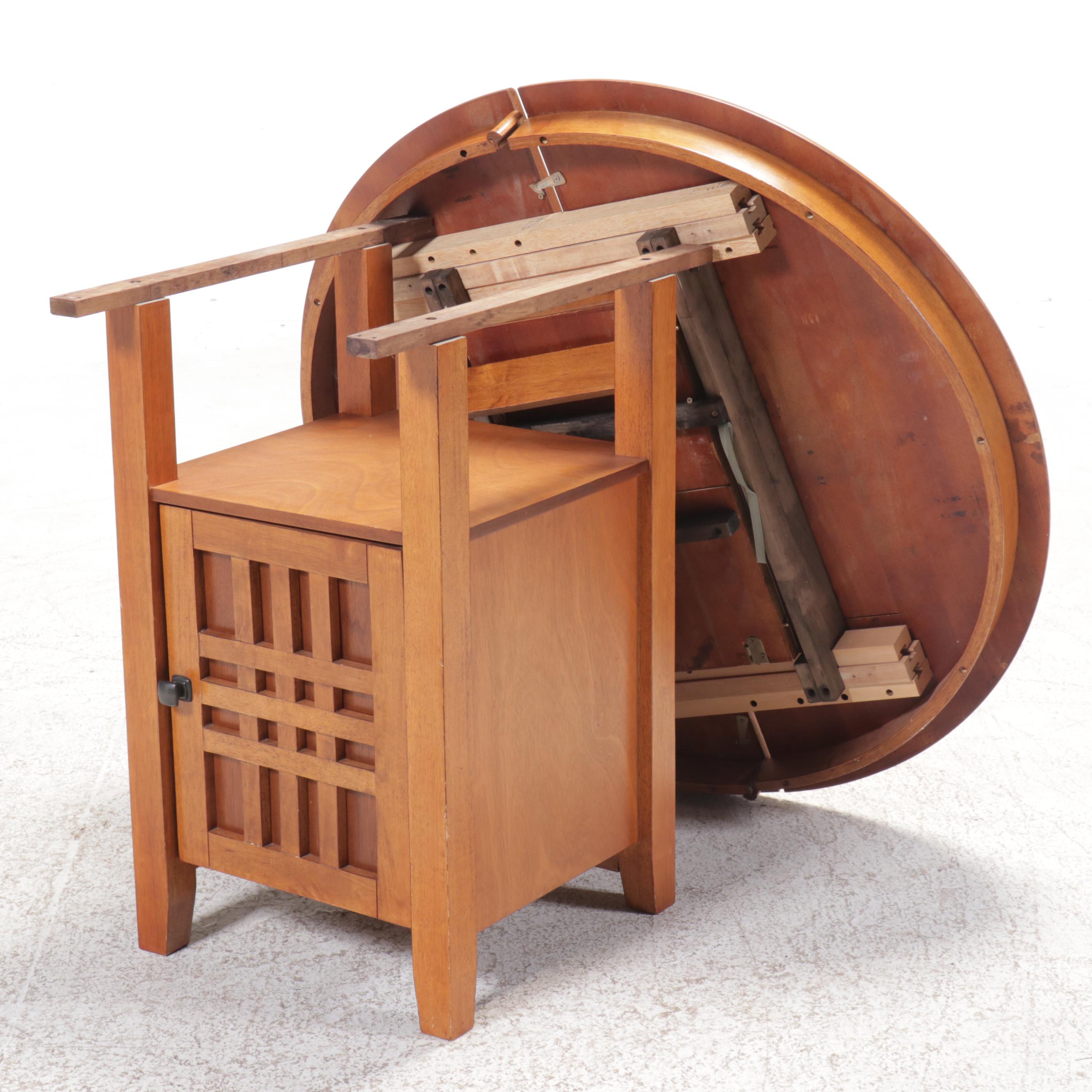 Mission Style Five-Piece Hightop Dining Set, 2009