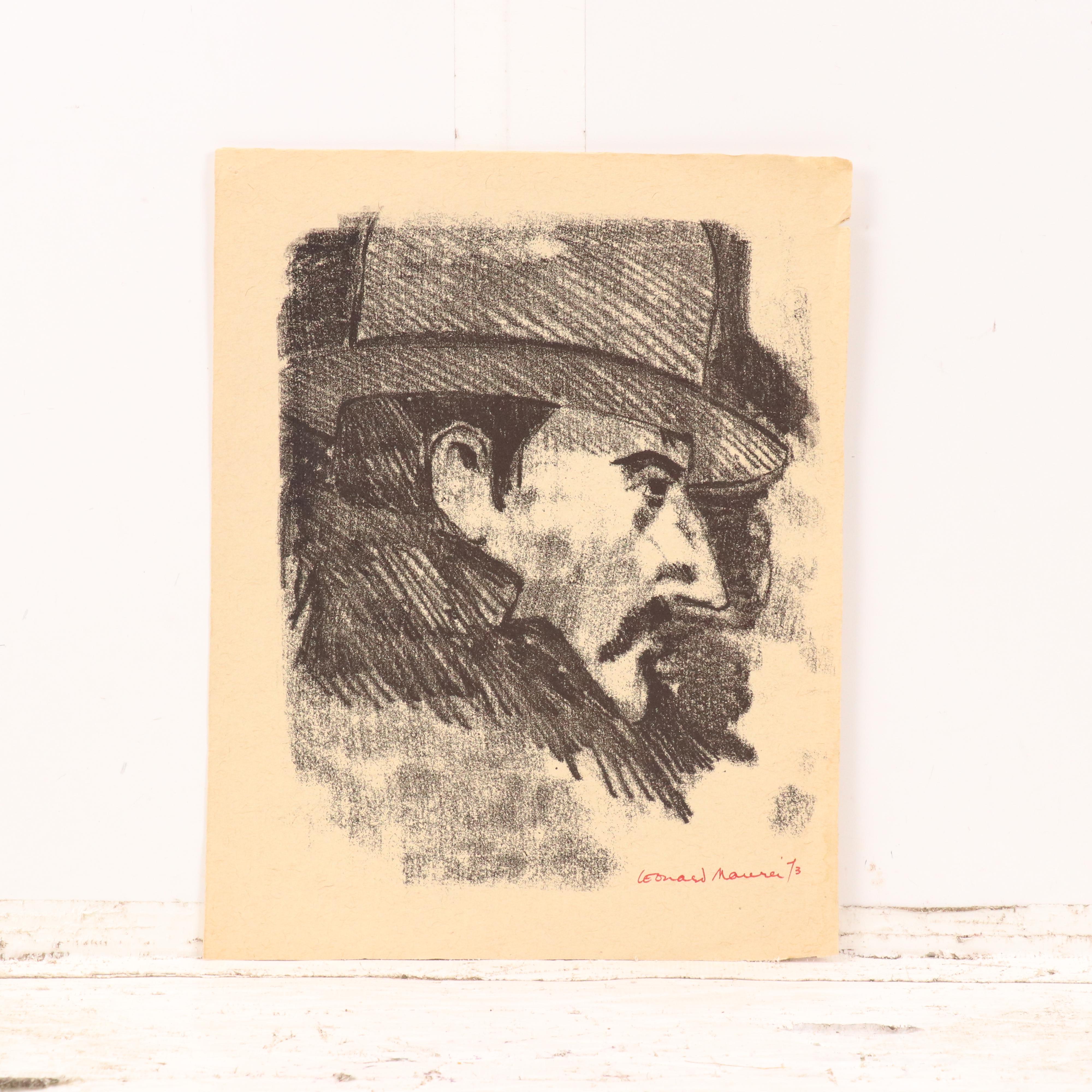 Leonard Maurer Stone Lithographs of Stylized Beast and More, 1963-1973