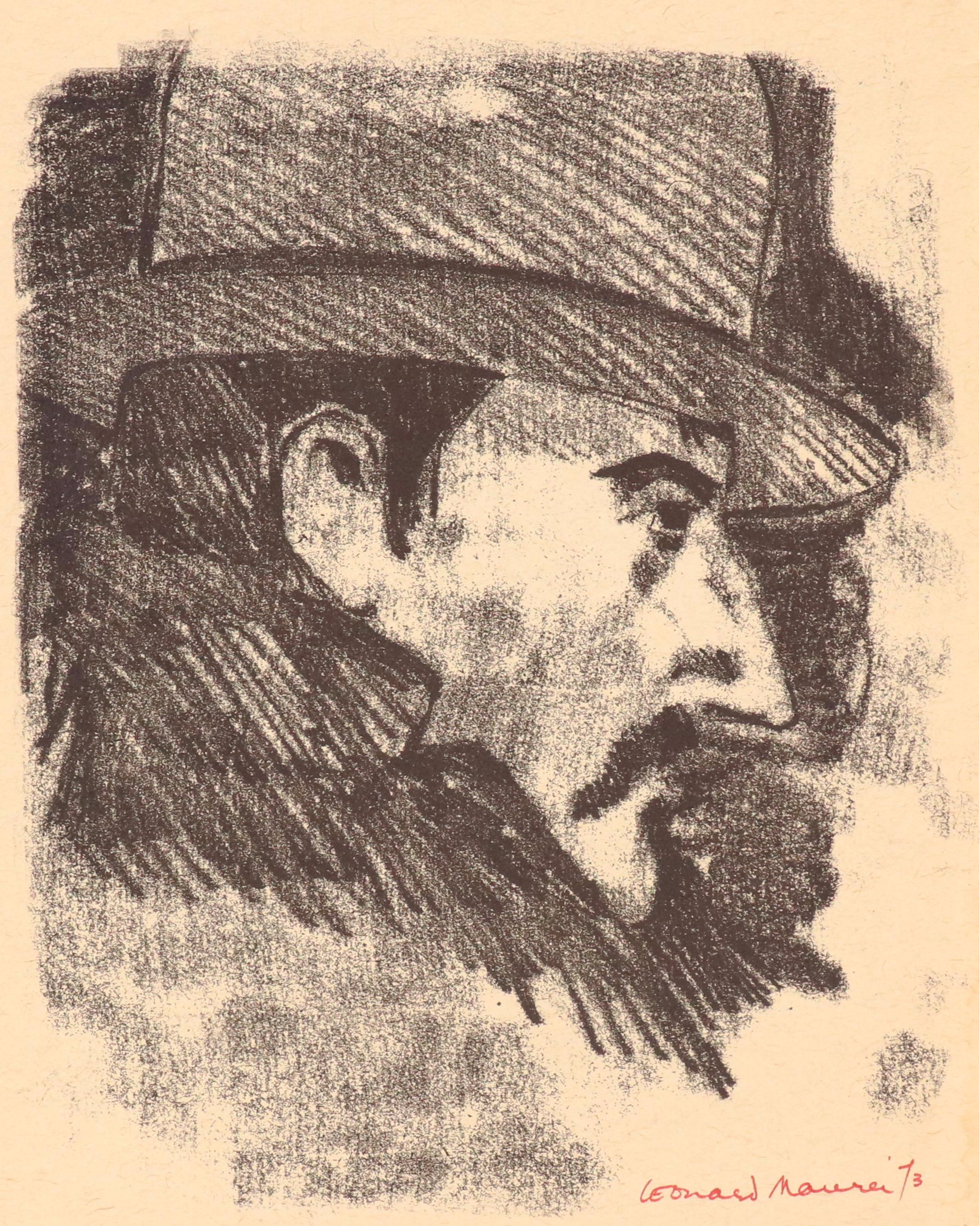 Leonard Maurer Stone Lithographs of Stylized Beast and More, 1963-1973