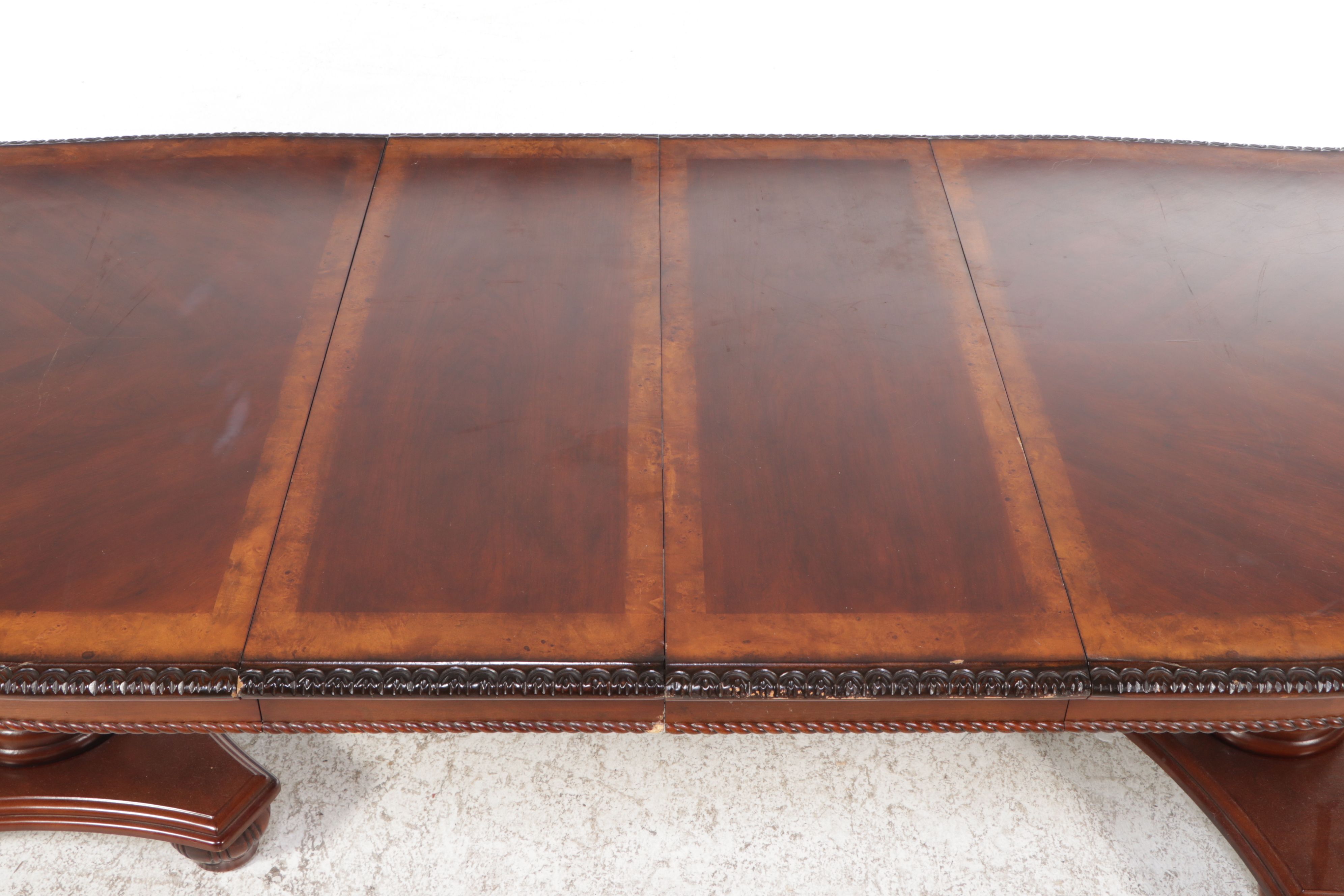 Omexey Limited Mahogany Finished Nine-Piece Dining Set