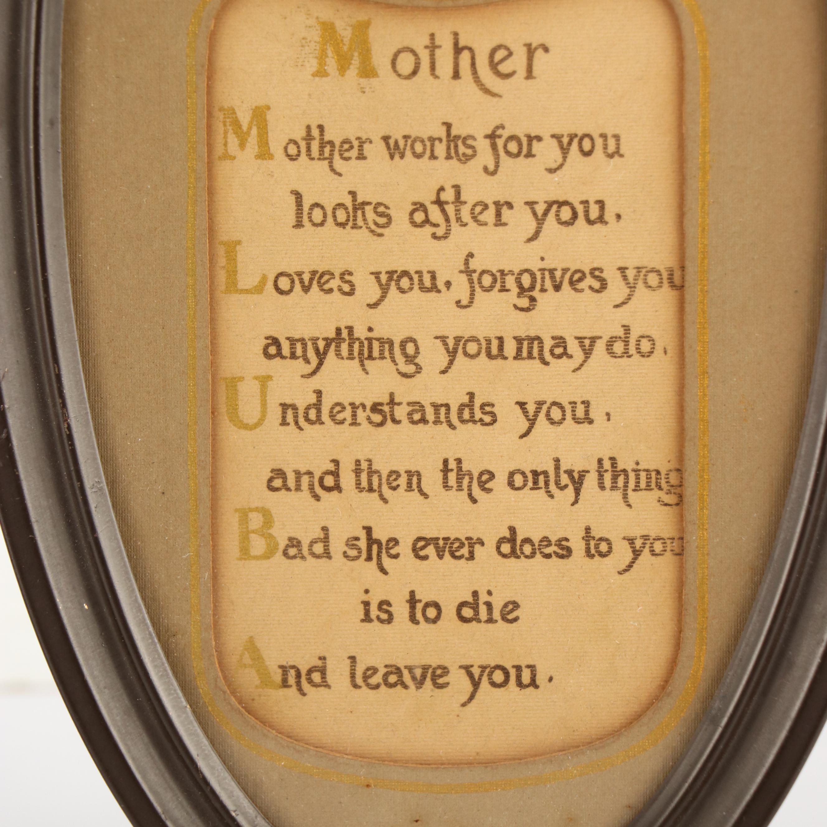Santa Clara Porcelain Mother's Day Collector Plate, Other Motherly Homage Prints