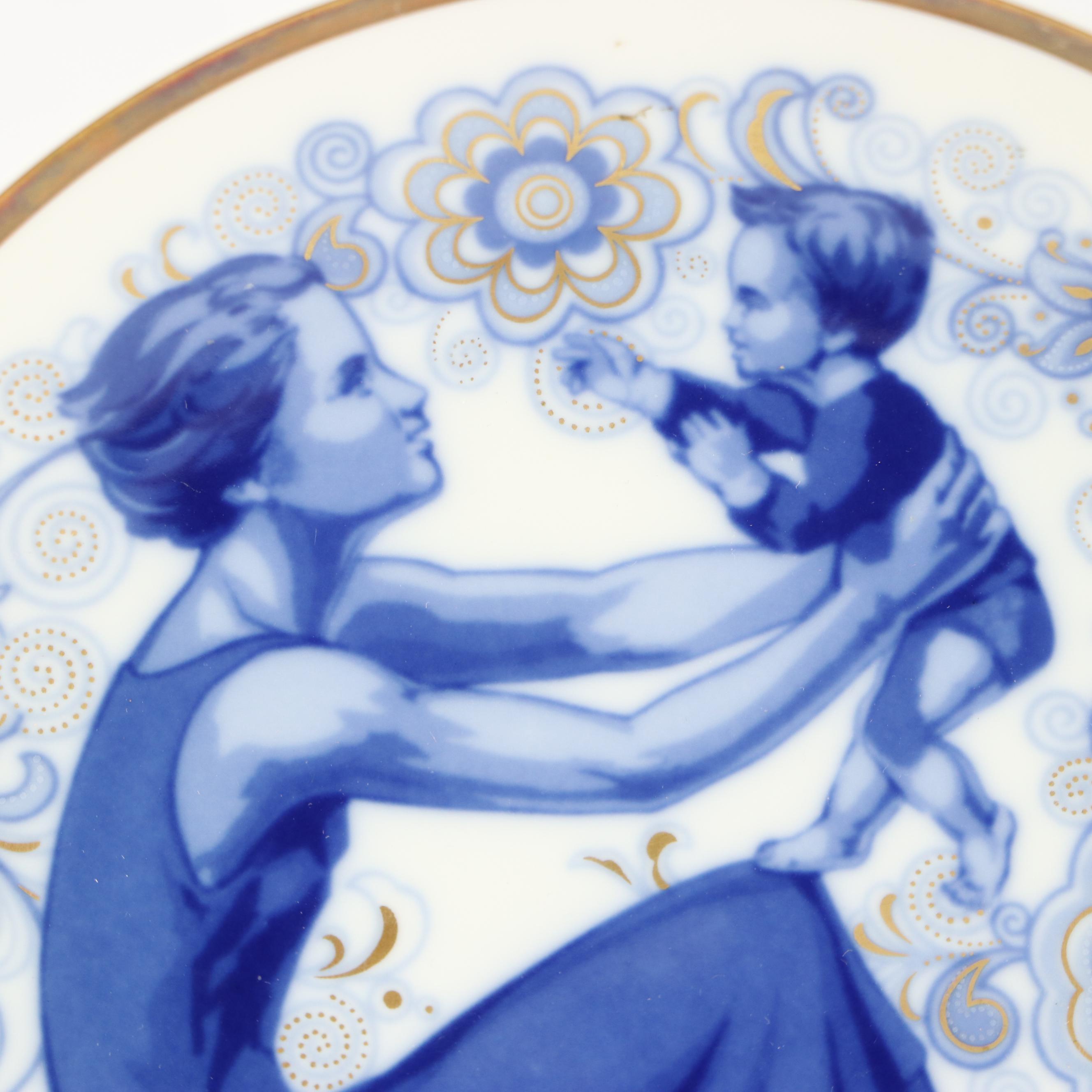 Santa Clara Porcelain Mother's Day Collector Plate, Other Motherly Homage Prints