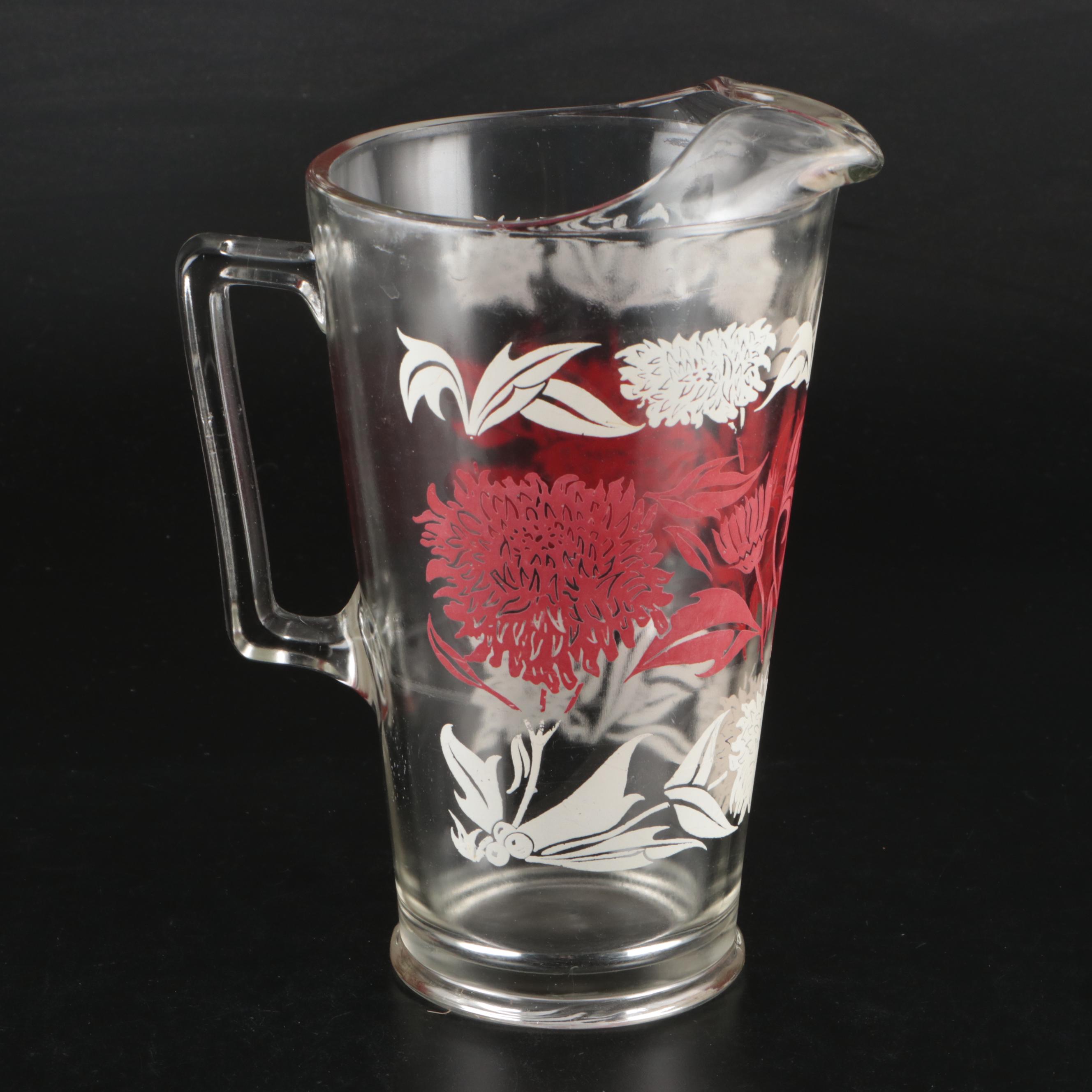 Vintage Recipe File Tin with Pyrex Mixing Bowl and Glass Storage Containers