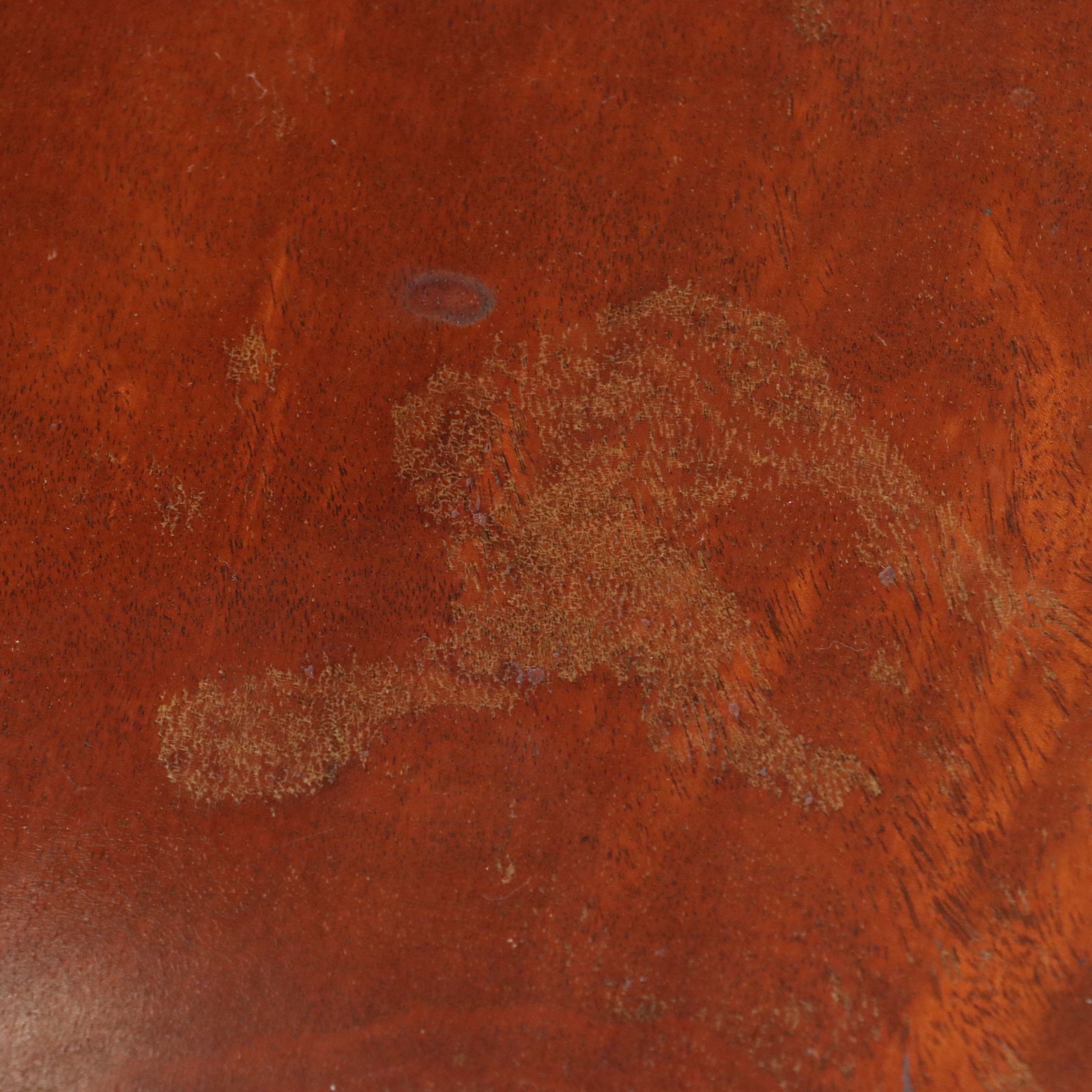 Imperial Chippendale Style Mahogany Piecrust Center Table, Mid-20th Century