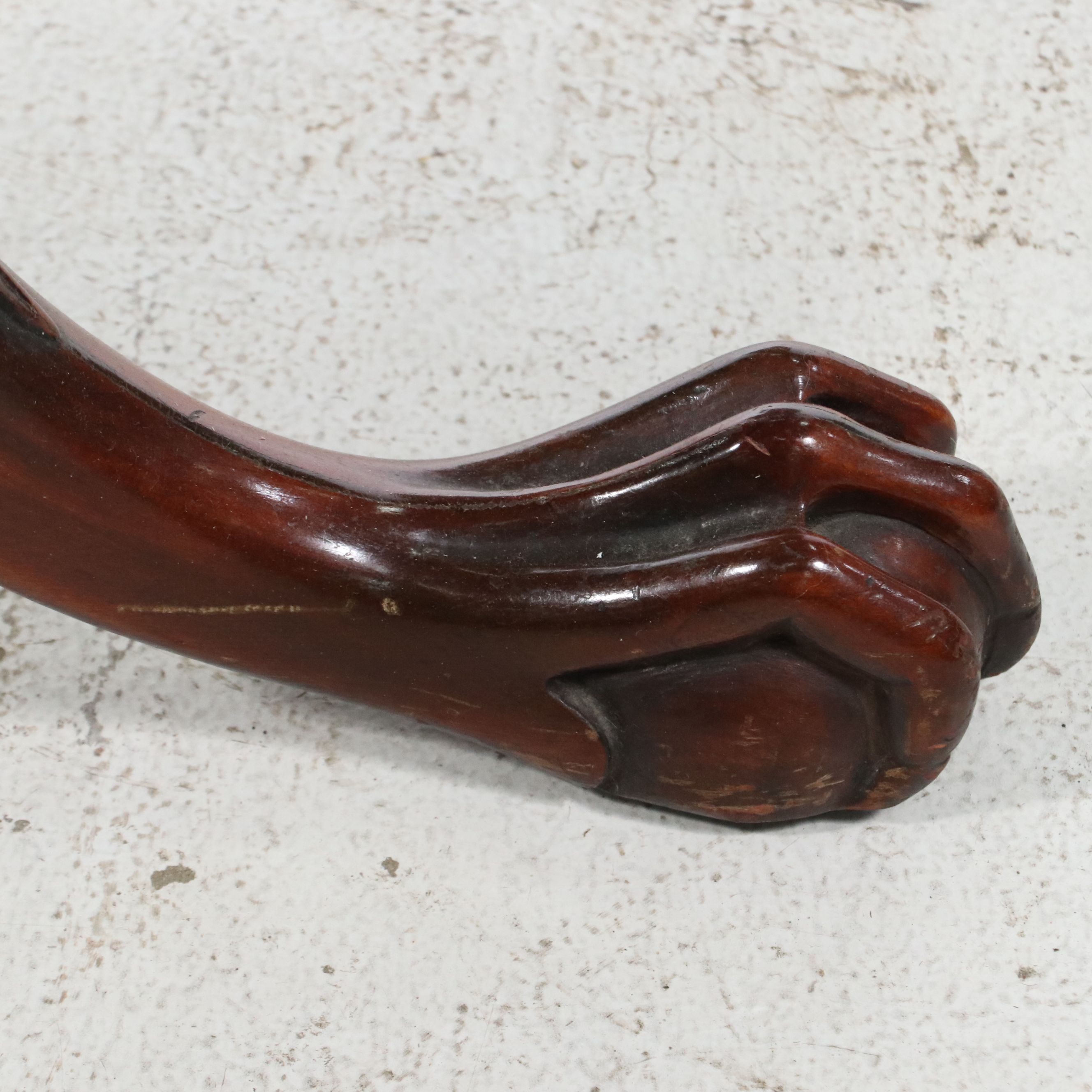 Imperial Chippendale Style Mahogany Piecrust Center Table, Mid-20th Century