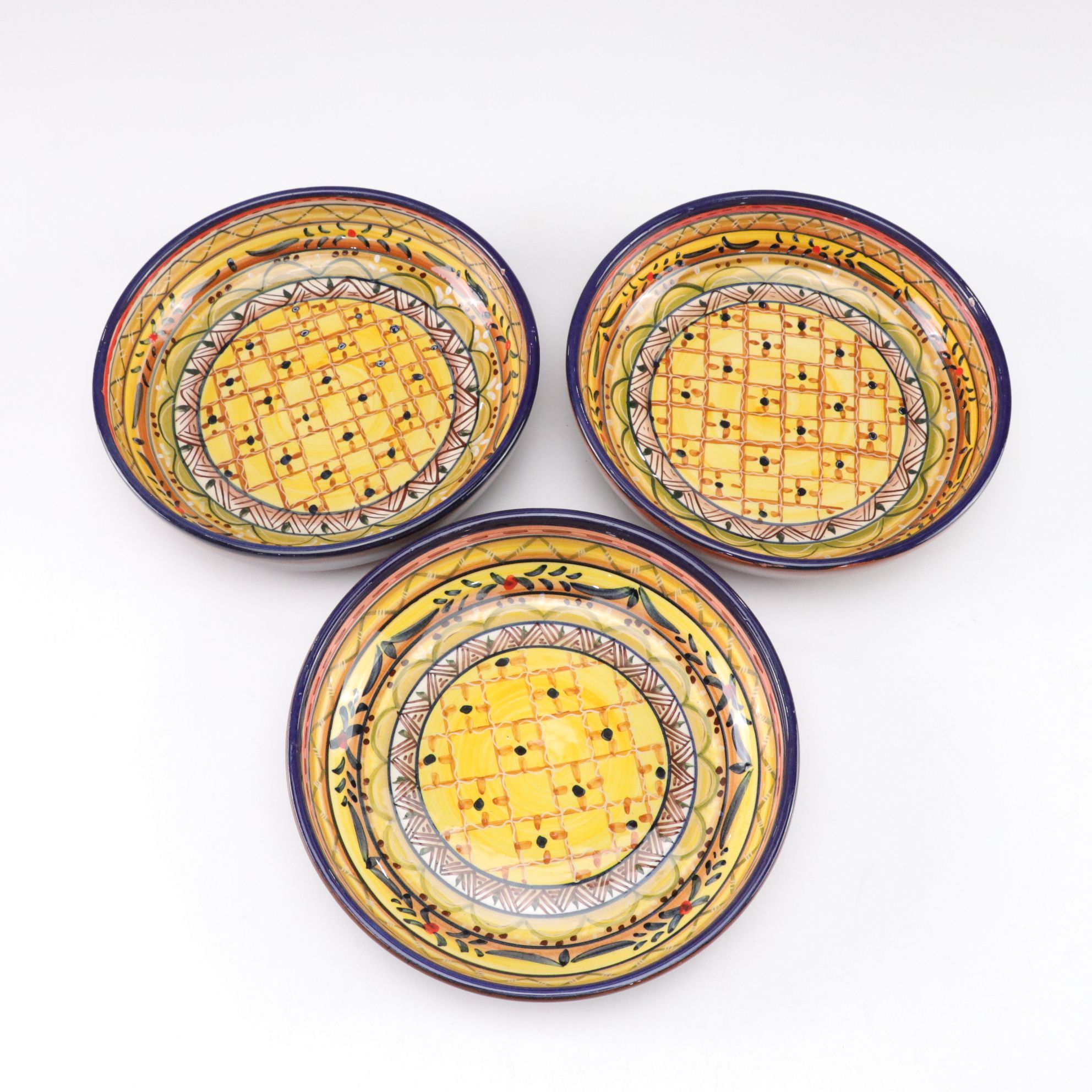 Hand-Painted Moroccan Fez Plates, Bowls & More