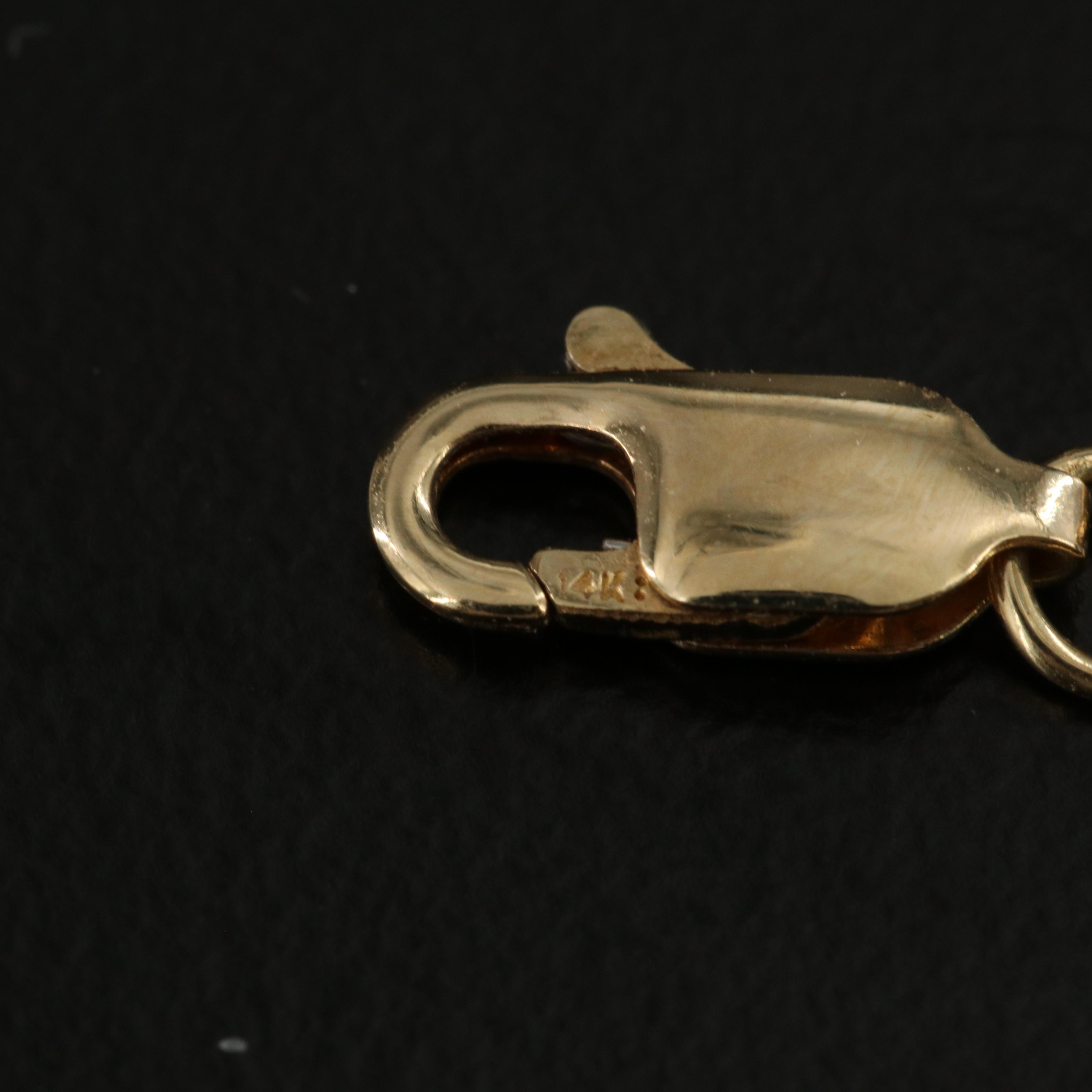 14K Pearl Station Necklace