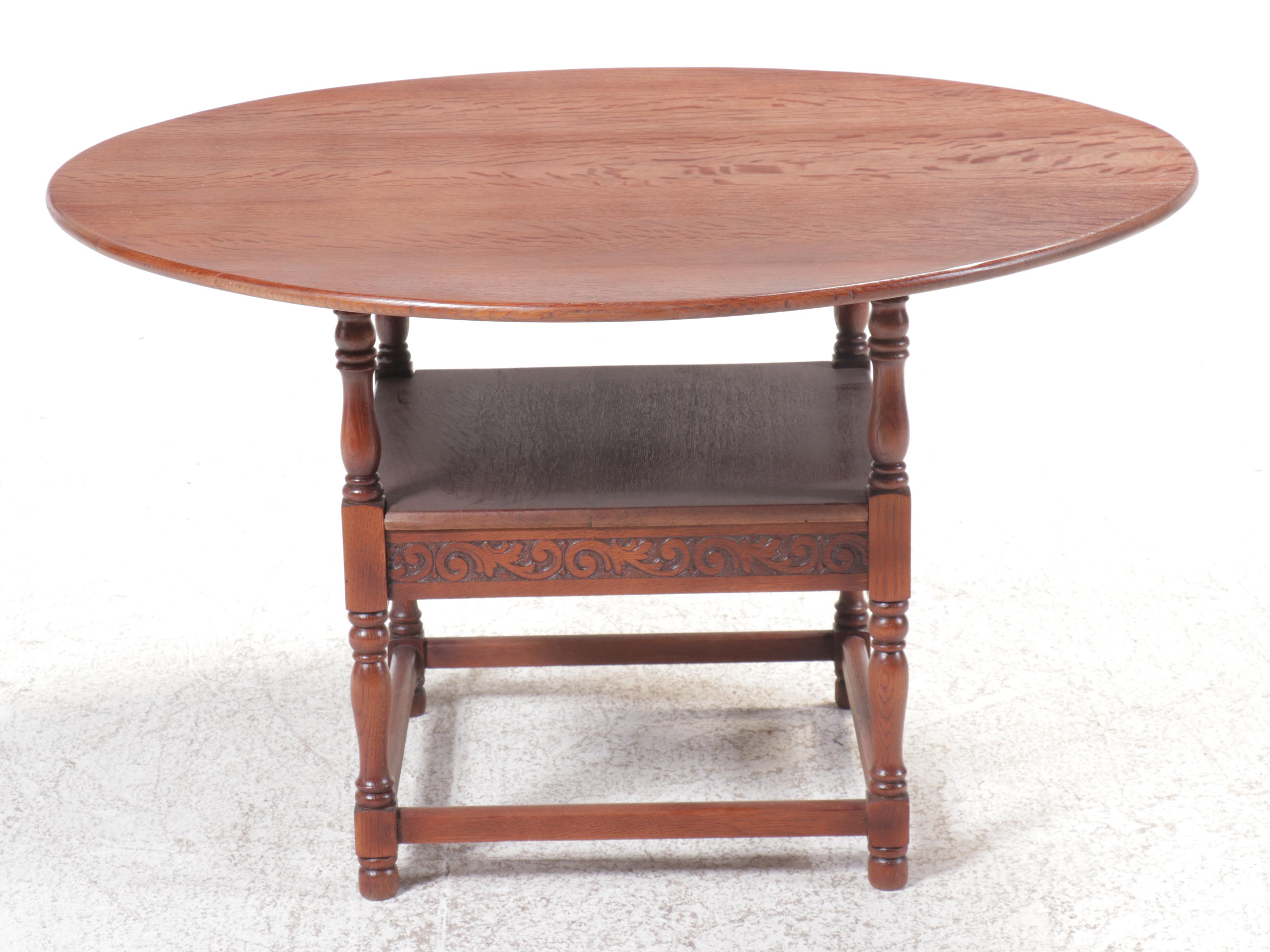 English Oak Monk's Bench Metamorphic Chair Table, 19th Century