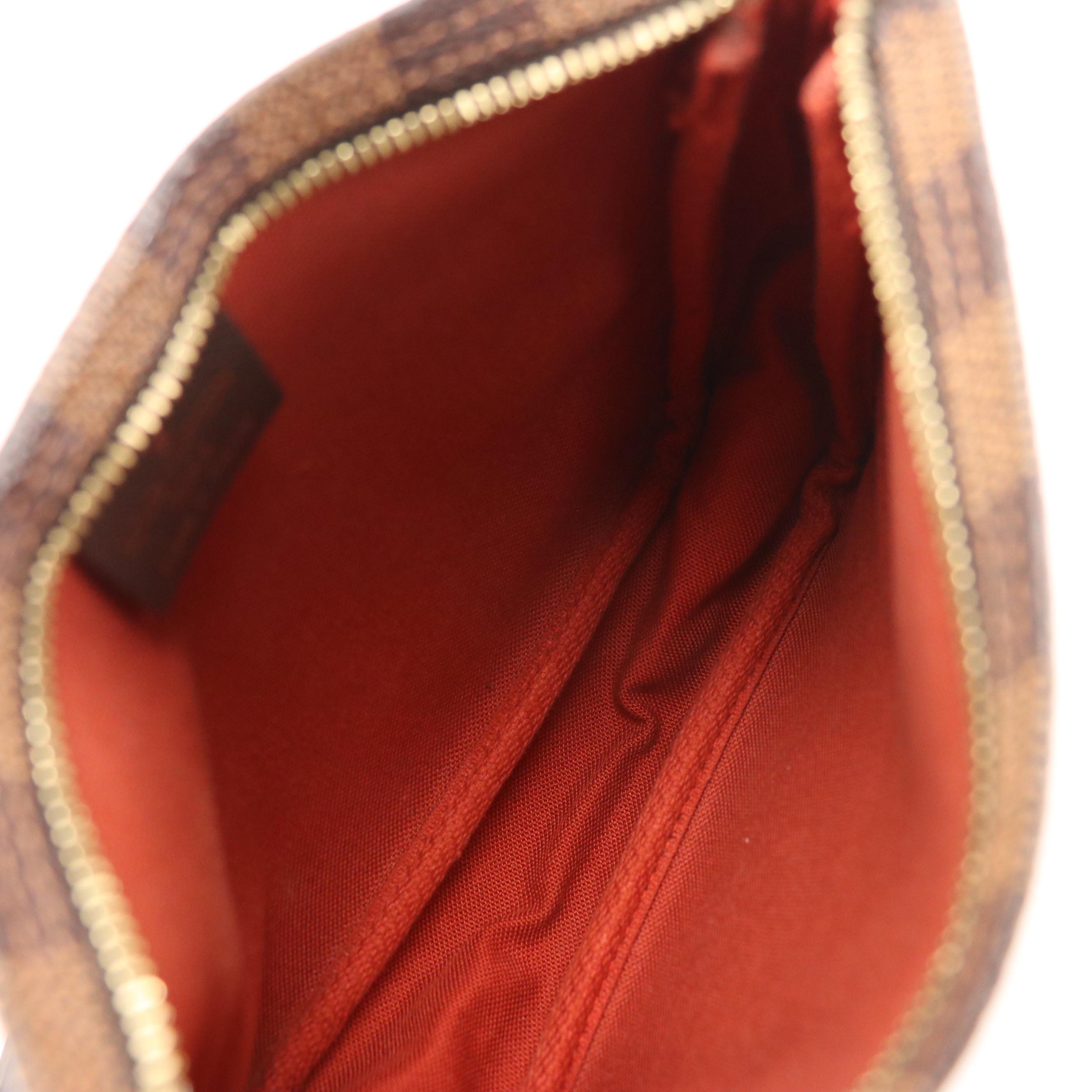 Louis Vuitton Trousse Accessoires Pochette Bag in Damier Ebene Canvas