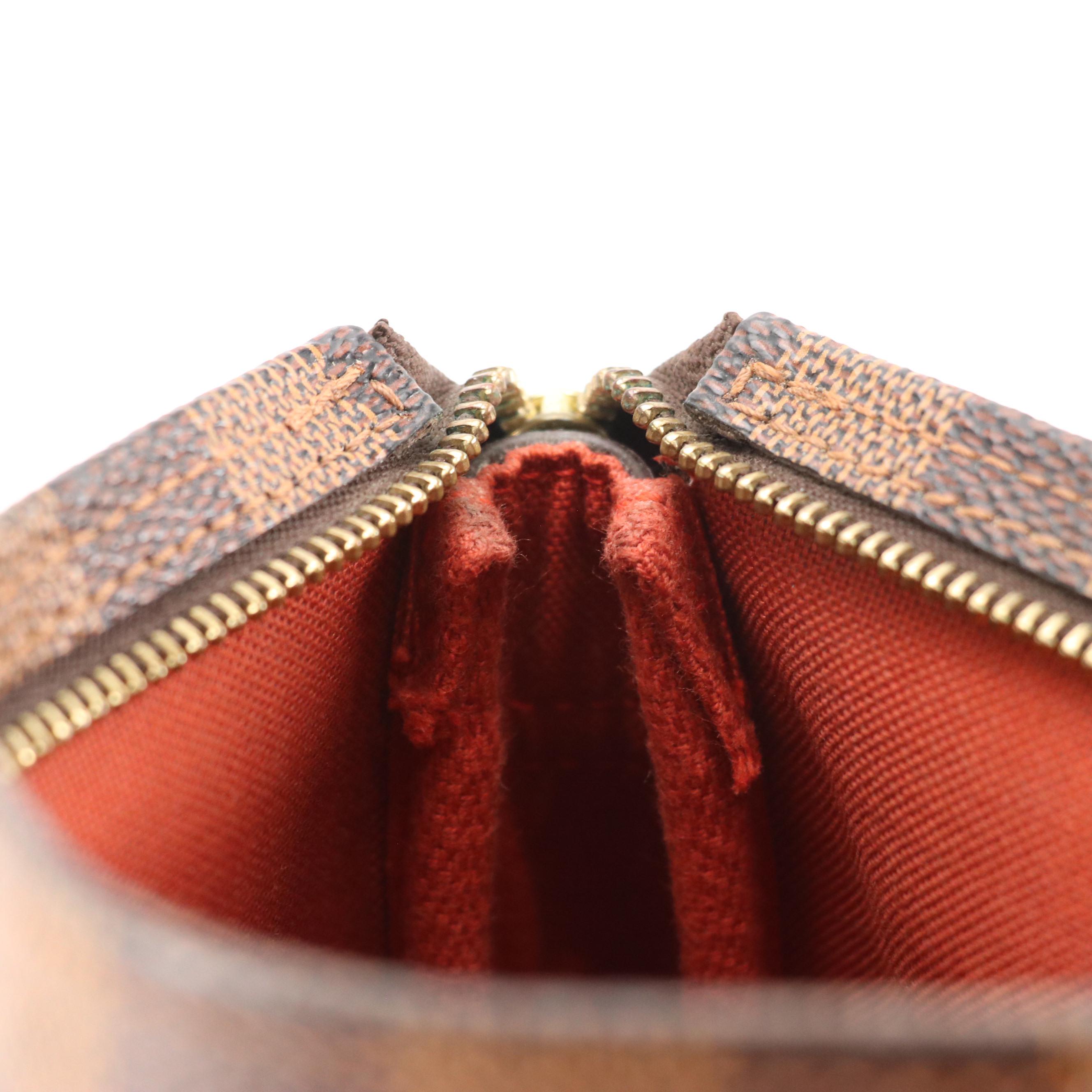 Louis Vuitton Trousse Accessoires Pochette Bag in Damier Ebene Canvas