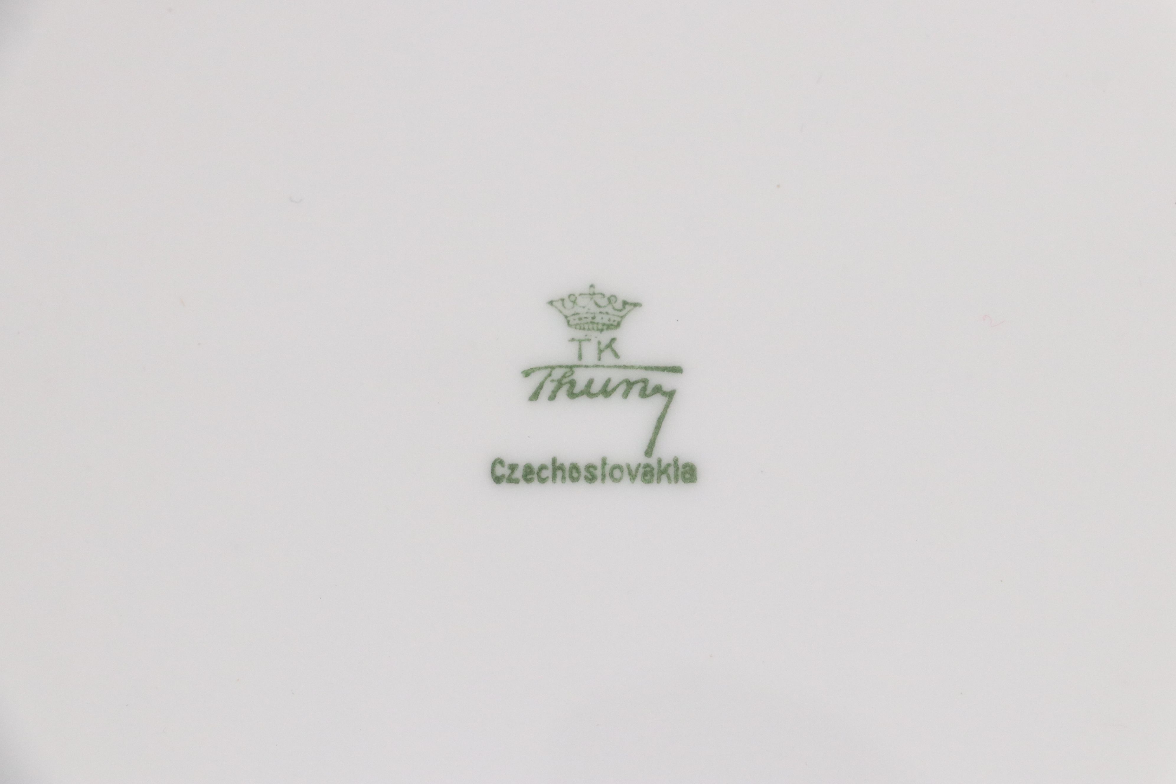 Thun Baroque Style Gilt Accented Tureen with Underplate, Mid to Late 20th C.