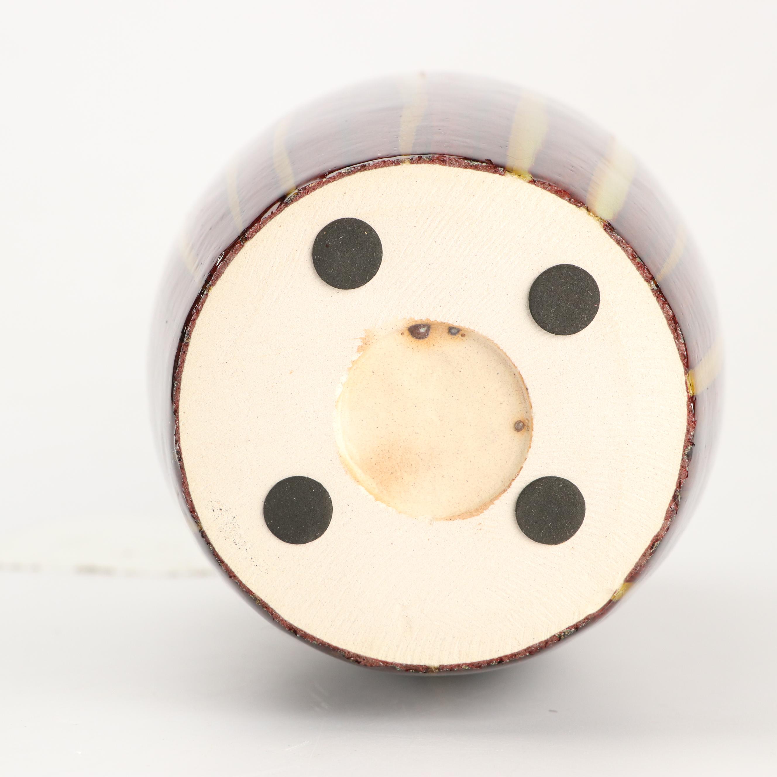 Ceramic Drip Glaze Vase and Bowls