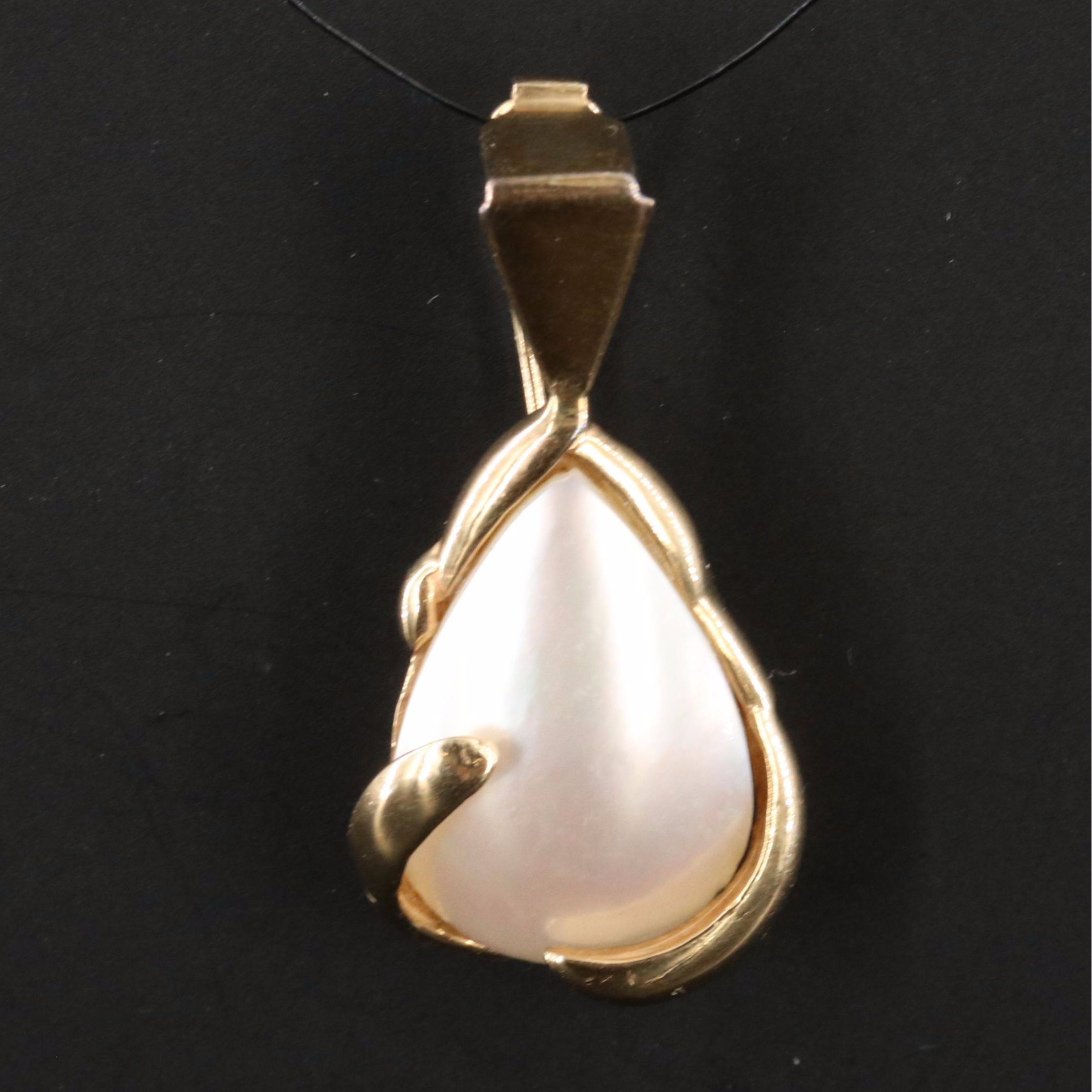14K Pearl Enhancer Pendant