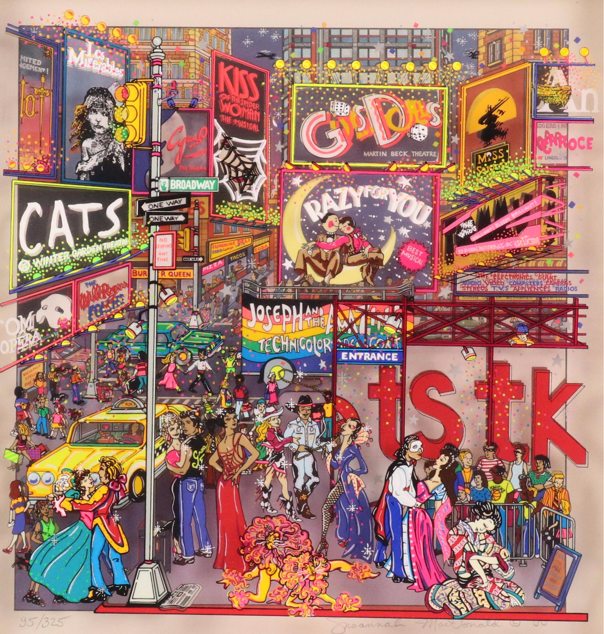 Susannah MacDonald Dimensional Mixed Media Serigraph "Tickets," 1995