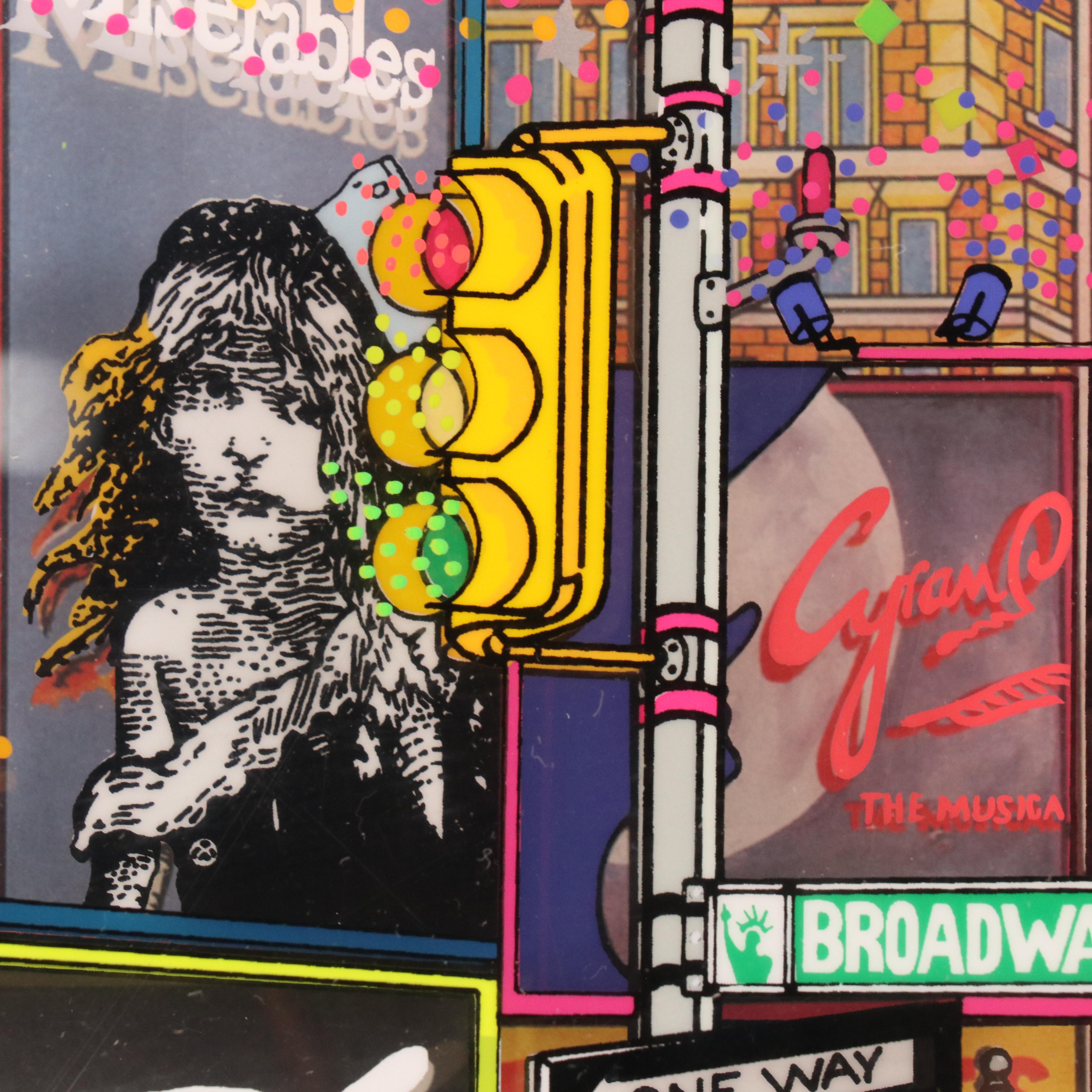 Susannah MacDonald Dimensional Mixed Media Serigraph "Tickets," 1995