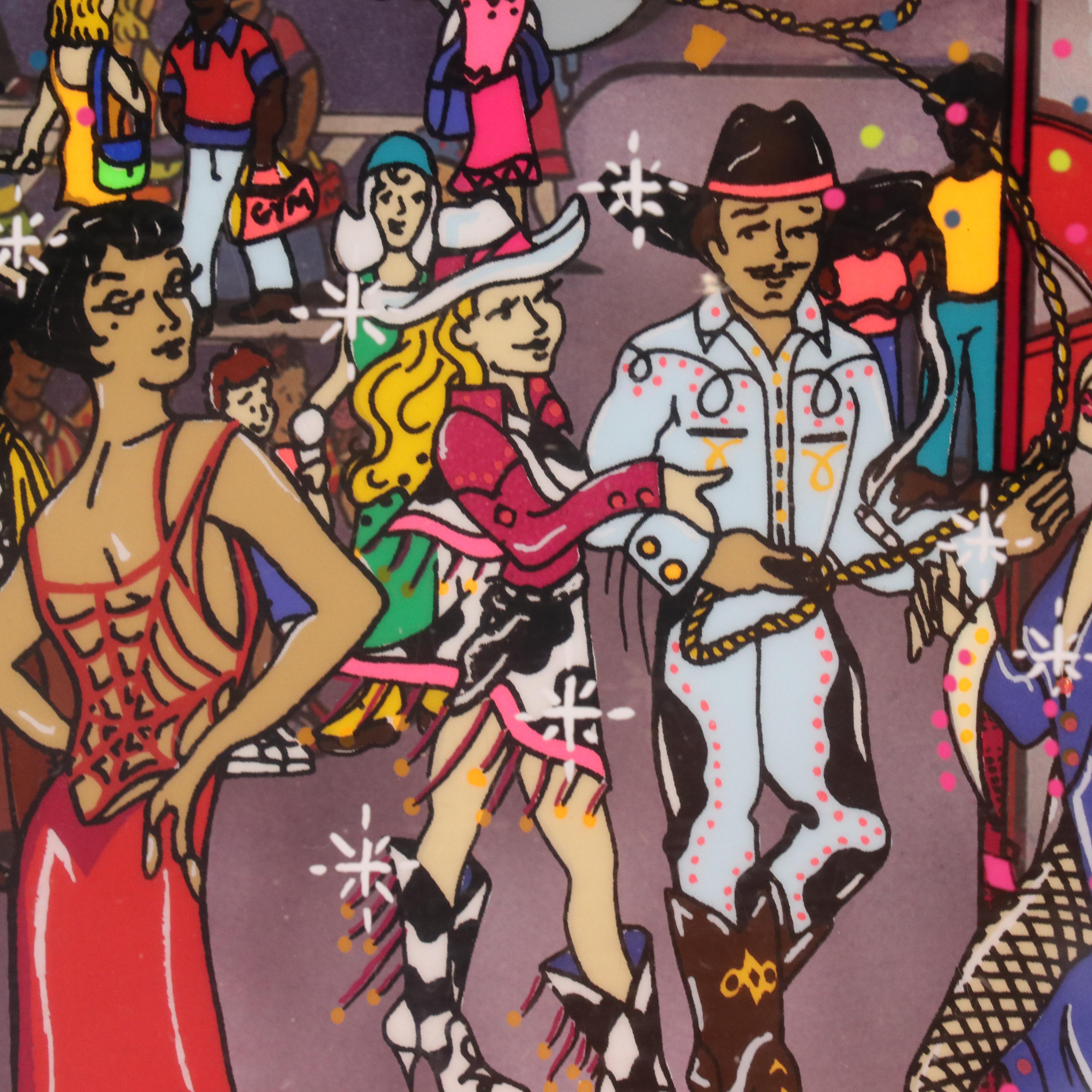 Susannah MacDonald Dimensional Mixed Media Serigraph "Tickets," 1995