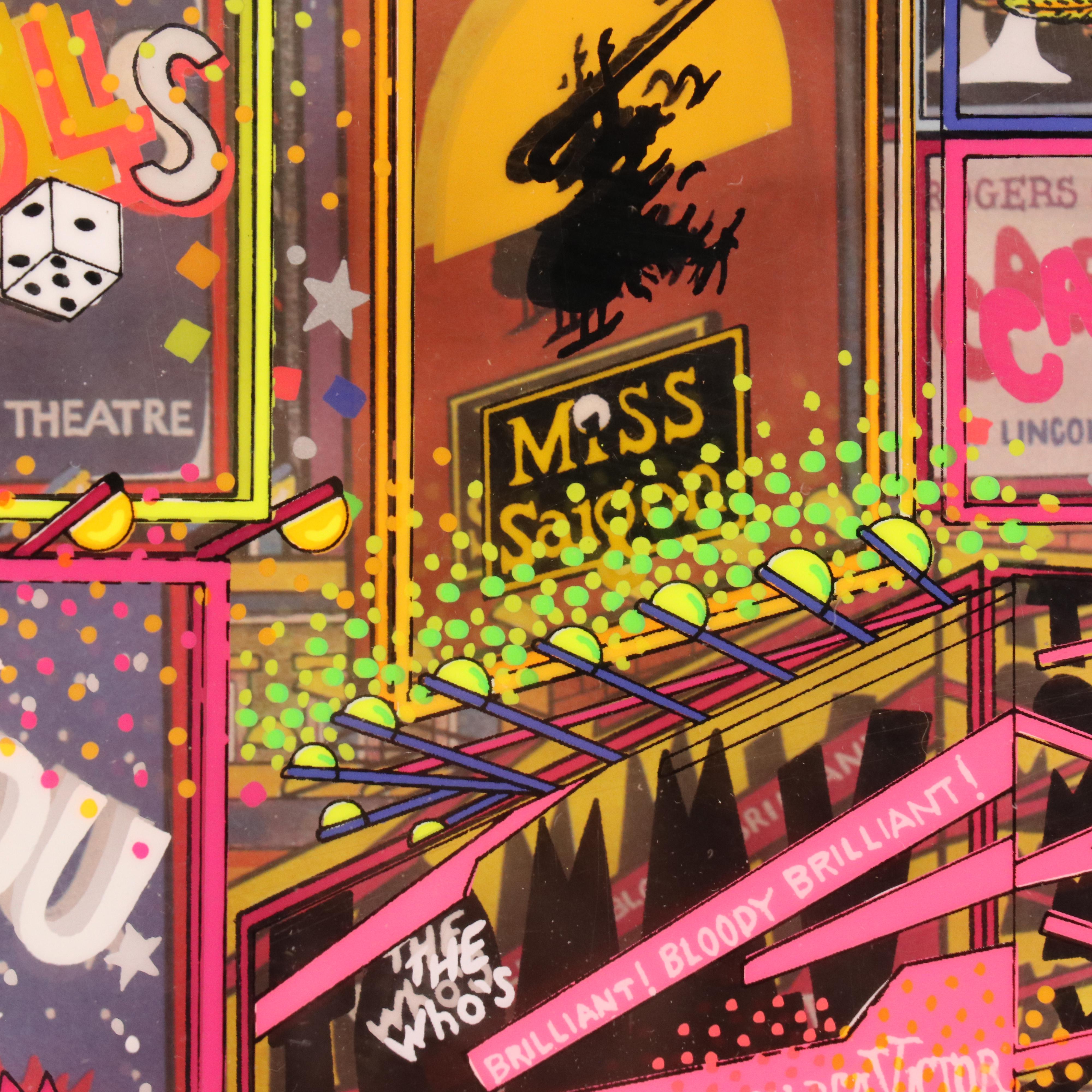 Susannah MacDonald Dimensional Mixed Media Serigraph "Tickets," 1995