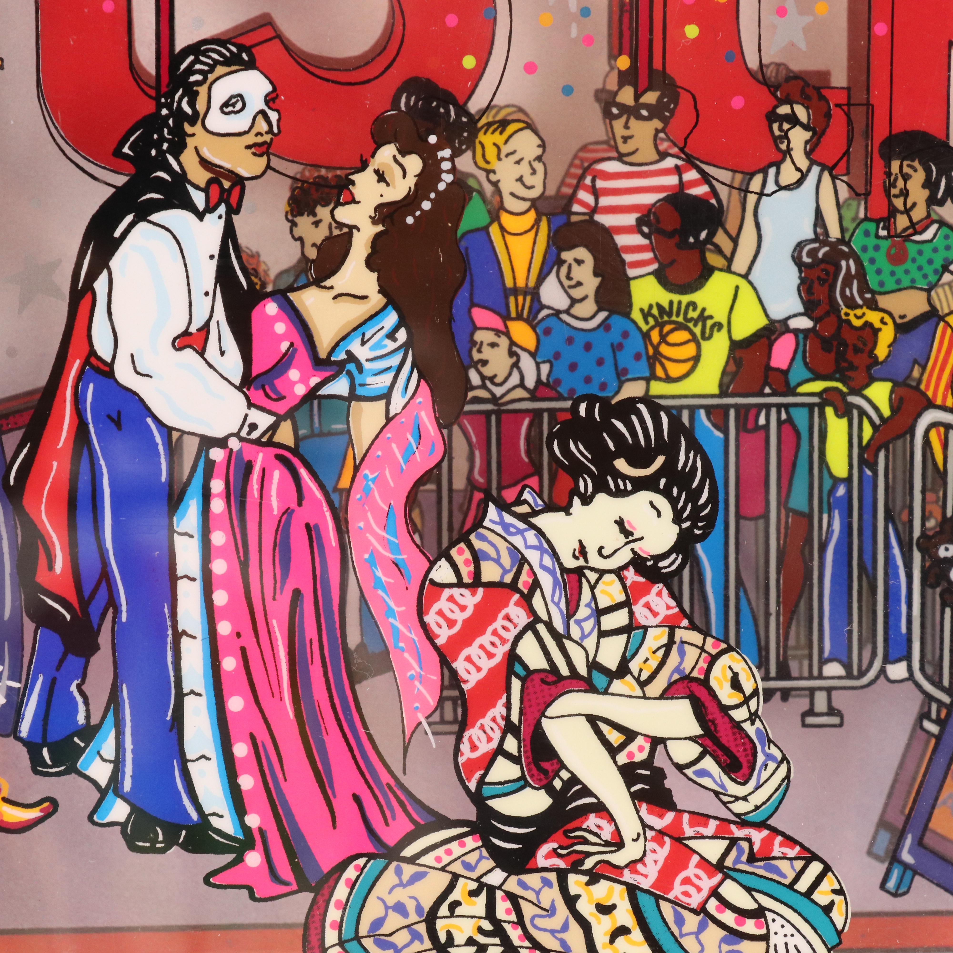 Susannah MacDonald Dimensional Mixed Media Serigraph "Tickets," 1995