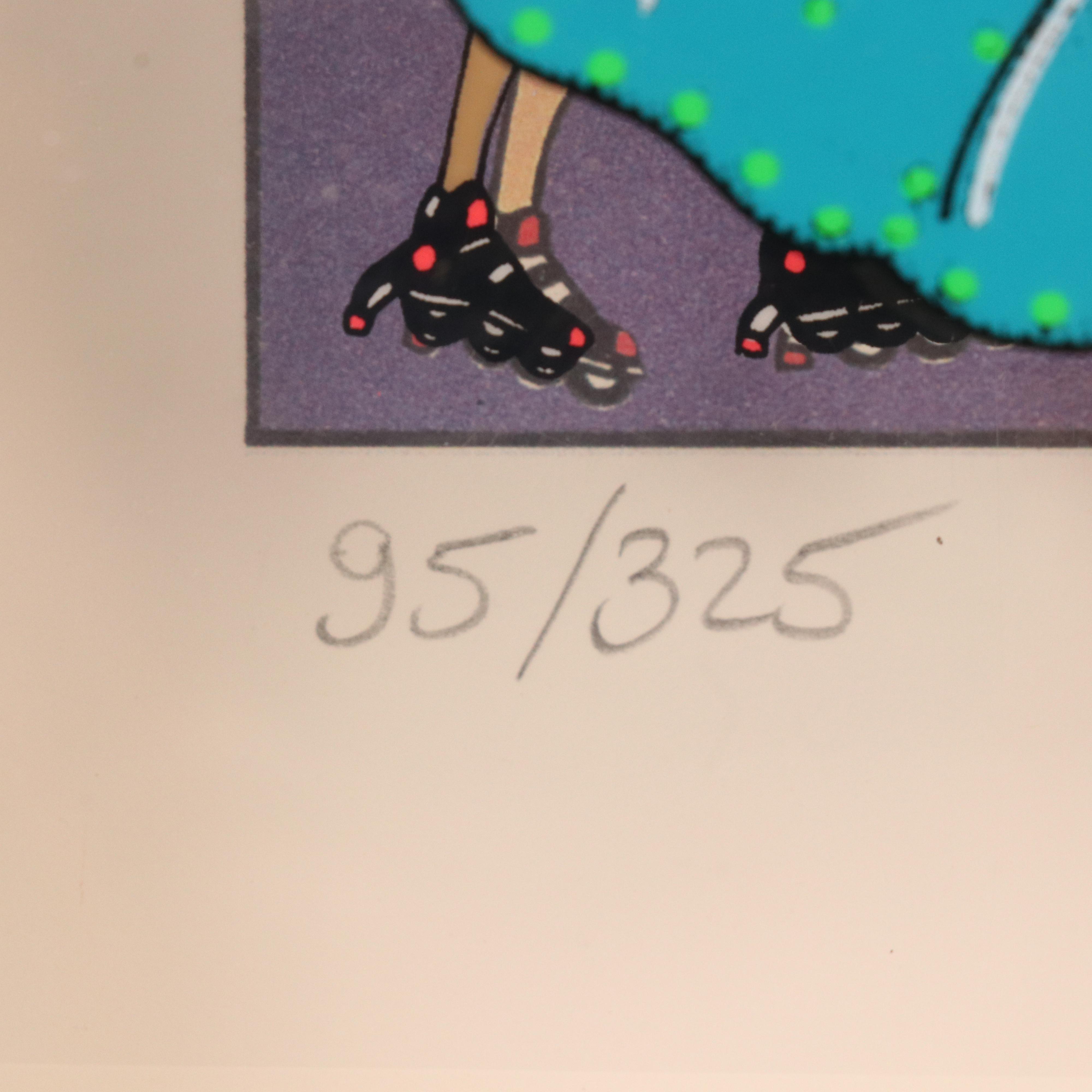 Susannah MacDonald Dimensional Mixed Media Serigraph "Tickets," 1995