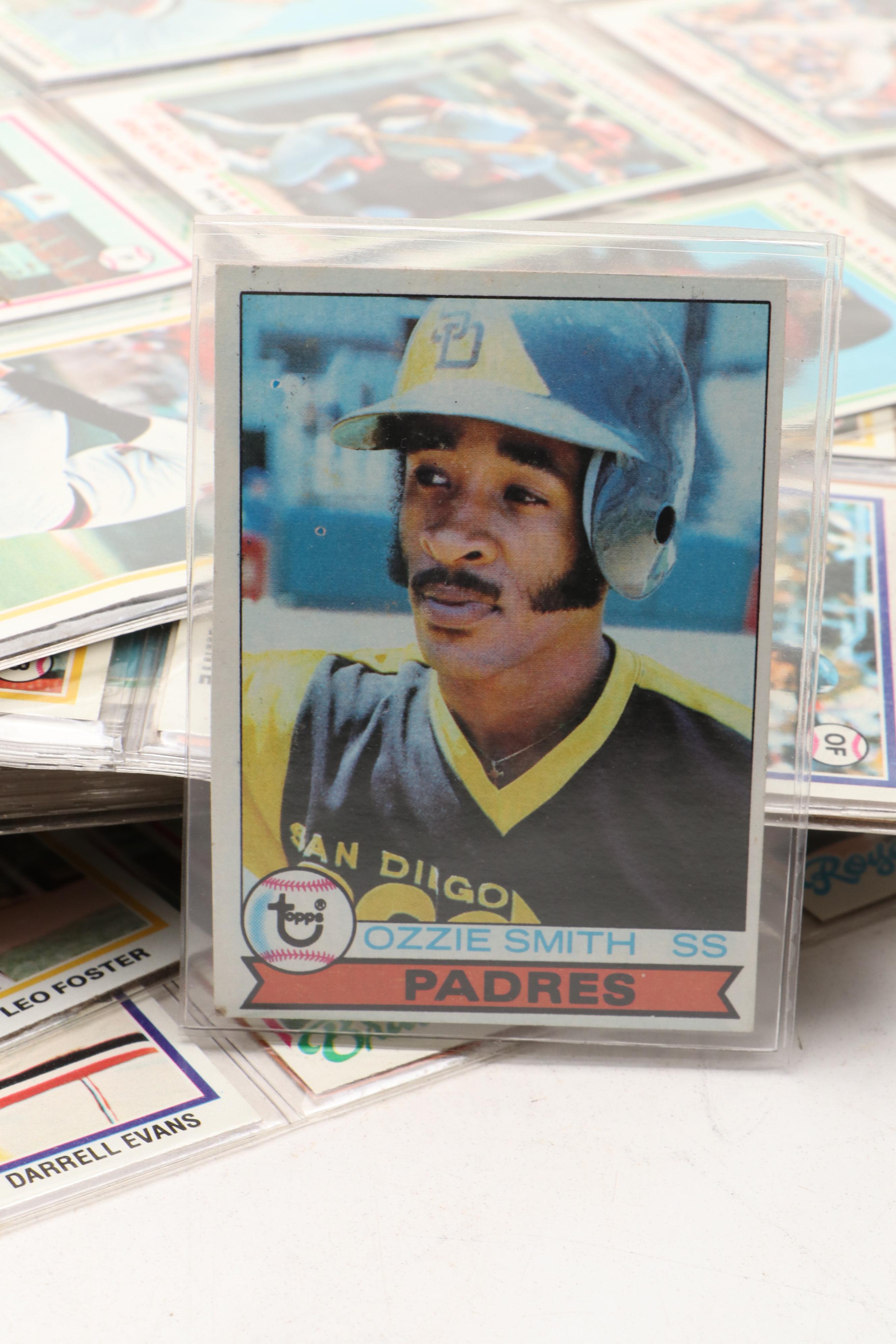 1978 & 1979 Topps Baseball Cards Featuring Eddie Murray and Ozzie Smith Rookies