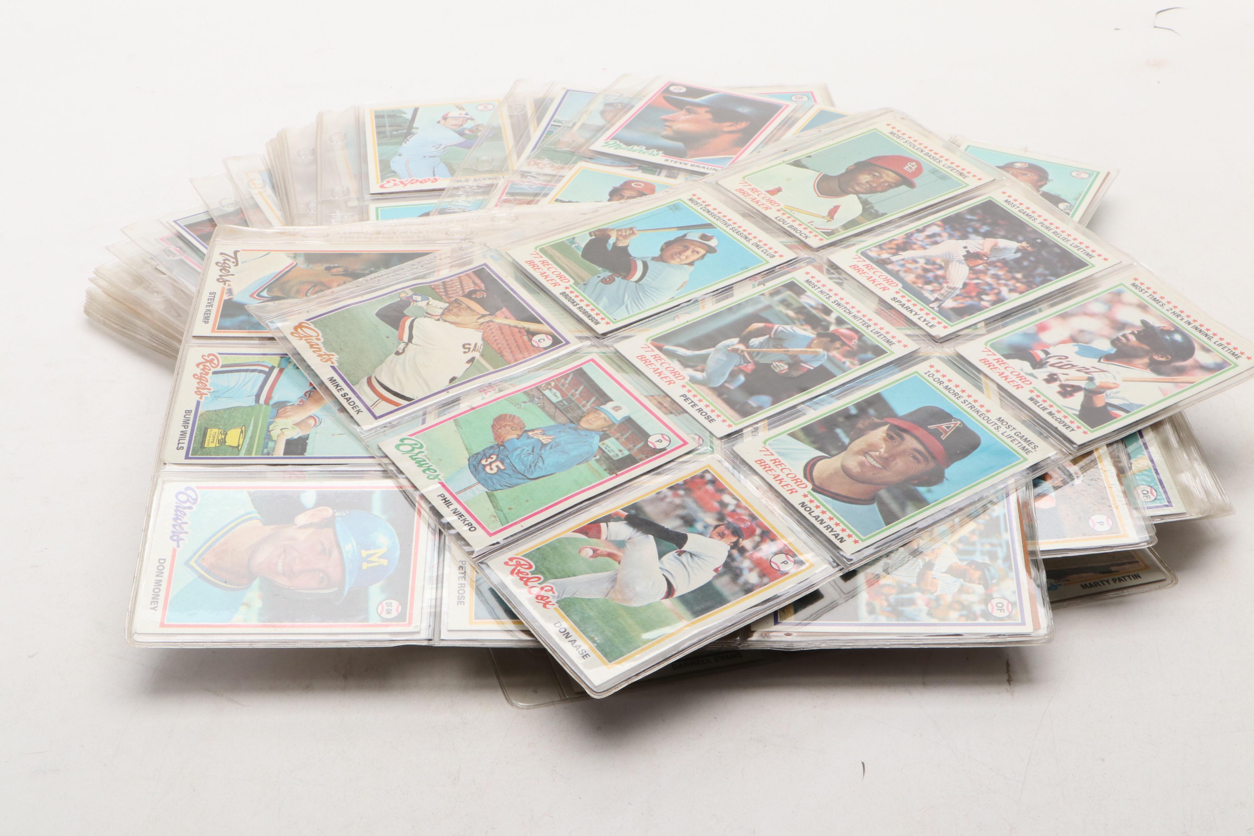 1978 & 1979 Topps Baseball Cards Featuring Eddie Murray and Ozzie Smith Rookies