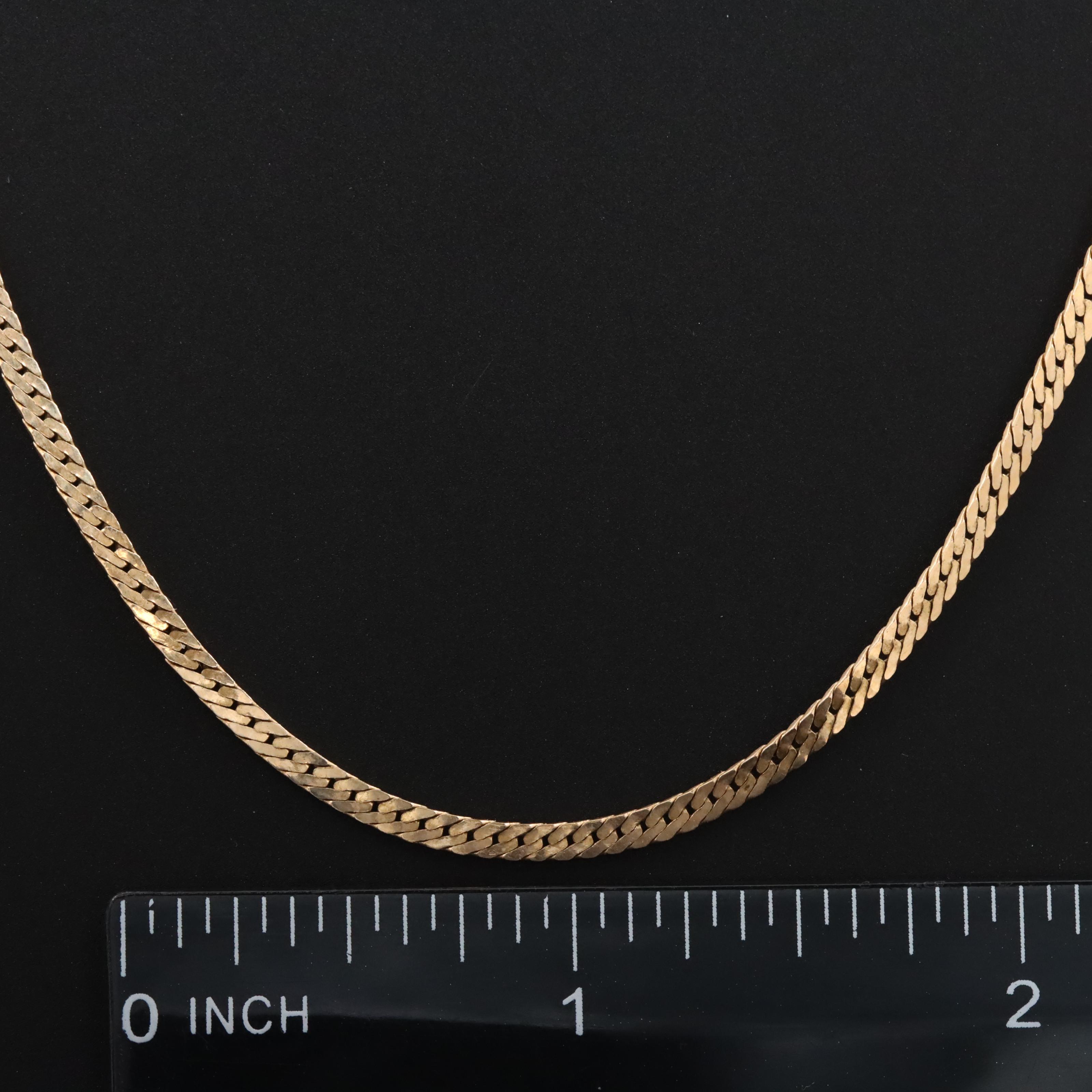 14K Herringbone Chain Necklace