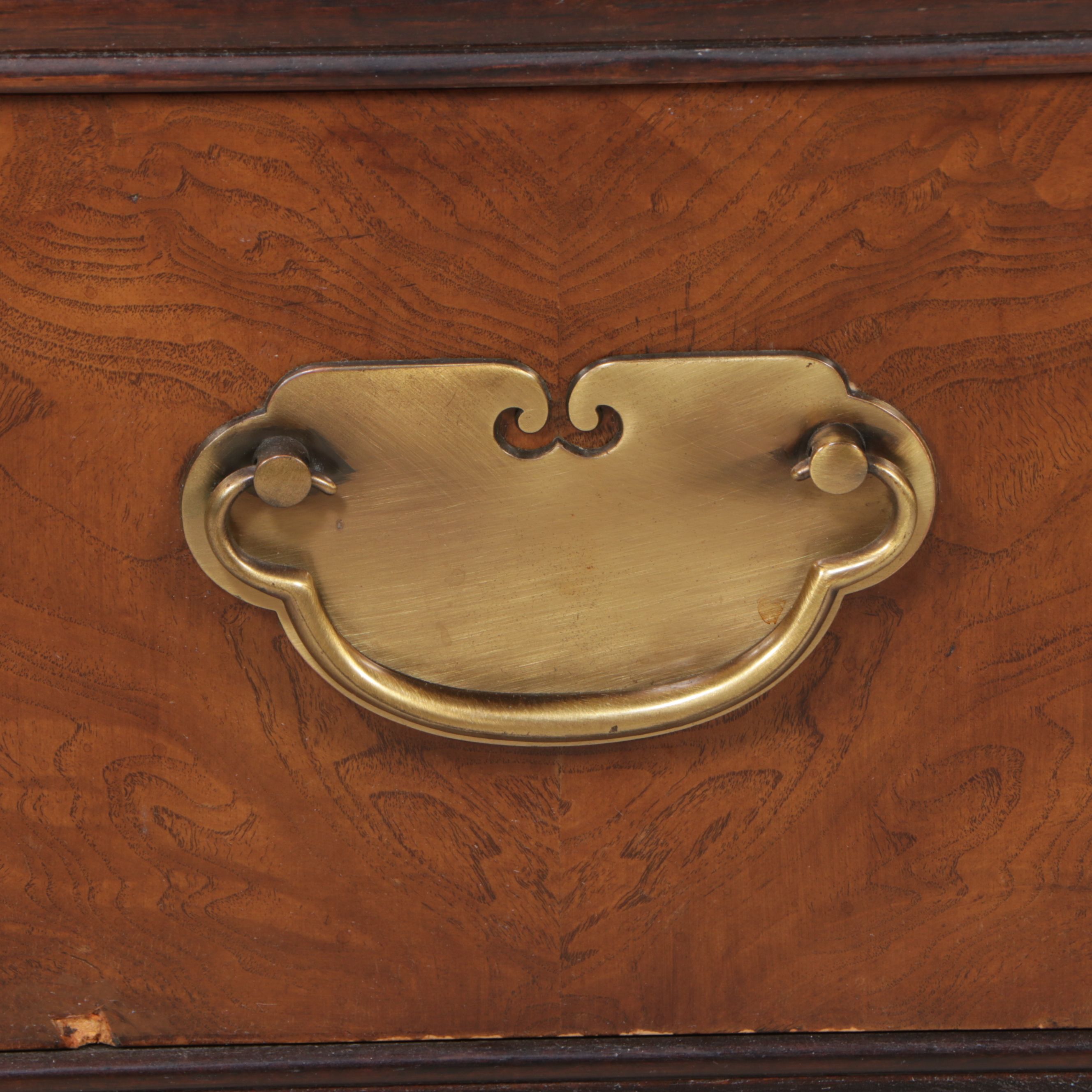 Drexel "Ta-Ming" Chinoiserie Burl Wood Veneer Dresser, Late 20th Century