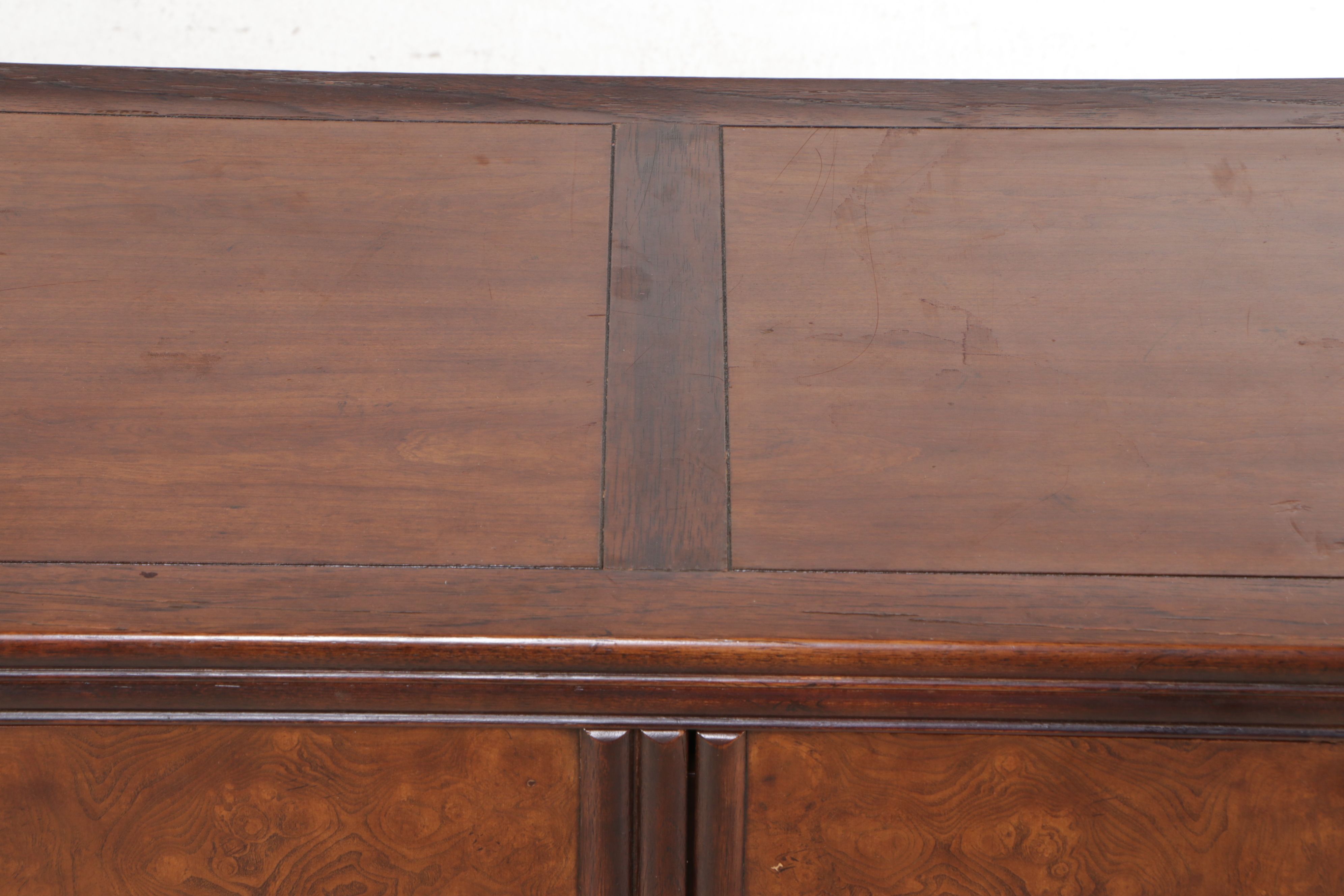 Drexel "Ta-Ming" Chinoiserie Burl Wood Veneer Dresser, Late 20th Century