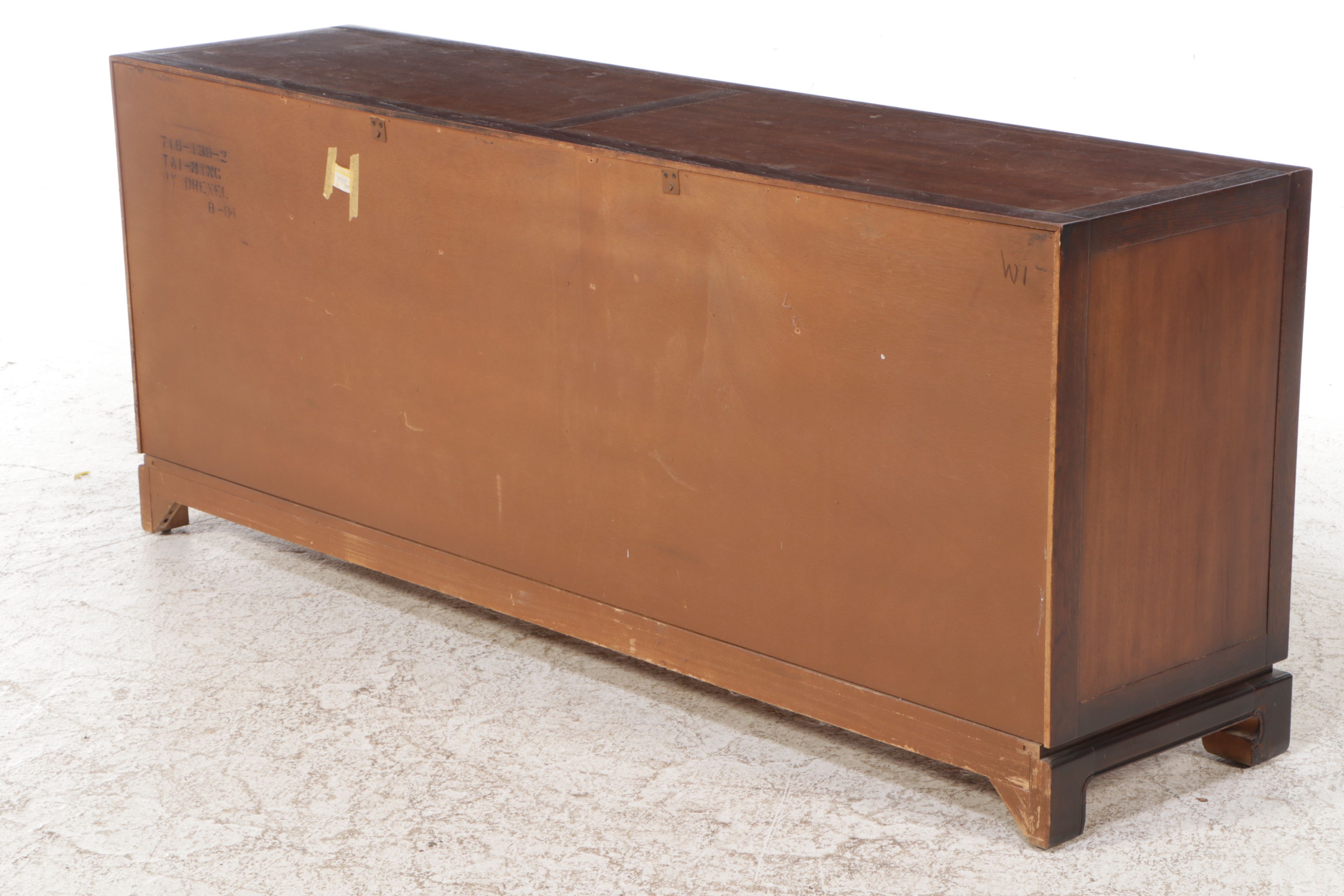 Drexel "Ta-Ming" Chinoiserie Burl Wood Veneer Dresser, Late 20th Century