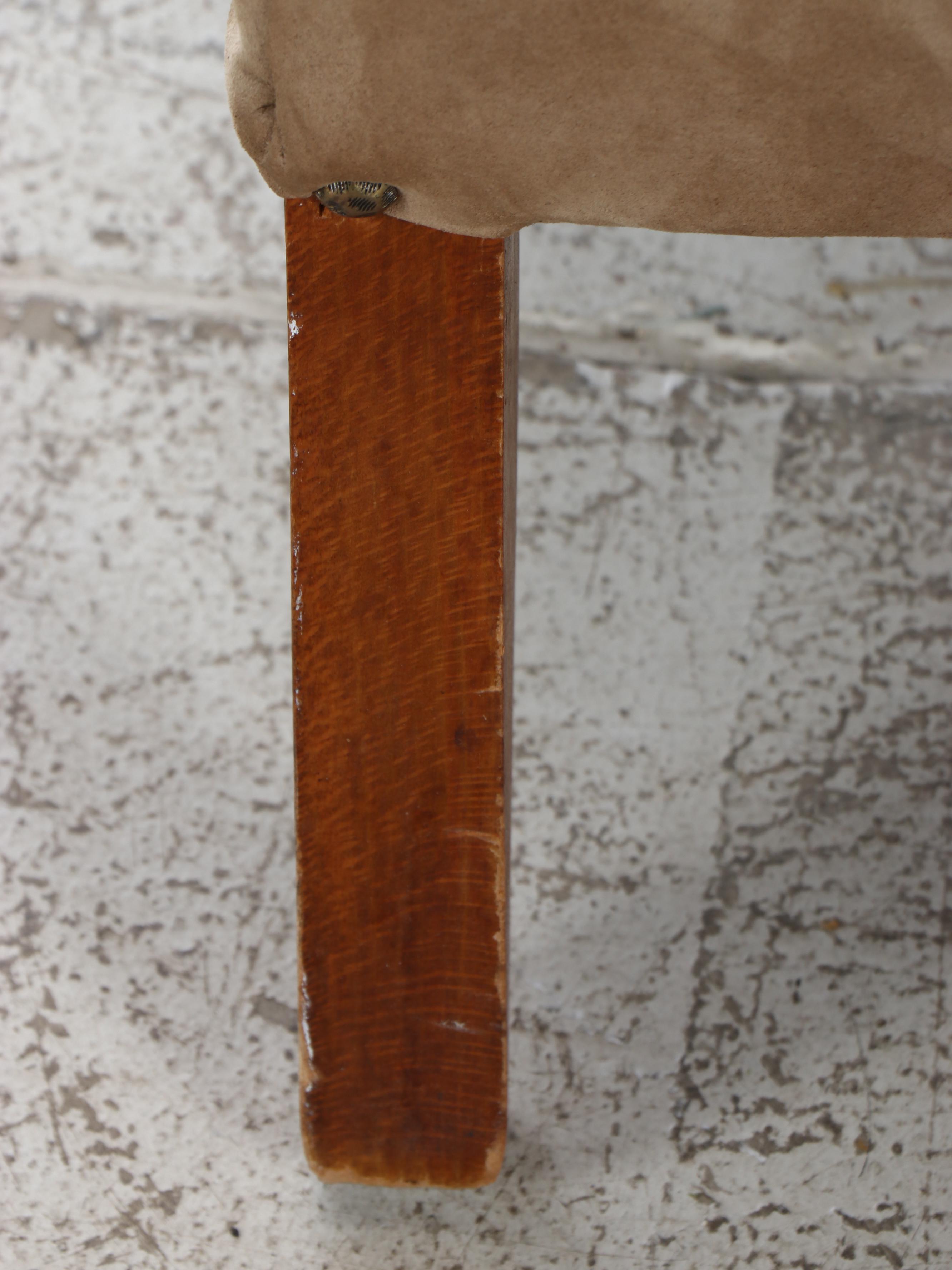 Queen Anne Style Wingback Upholstered Armchair, Late 20th Century