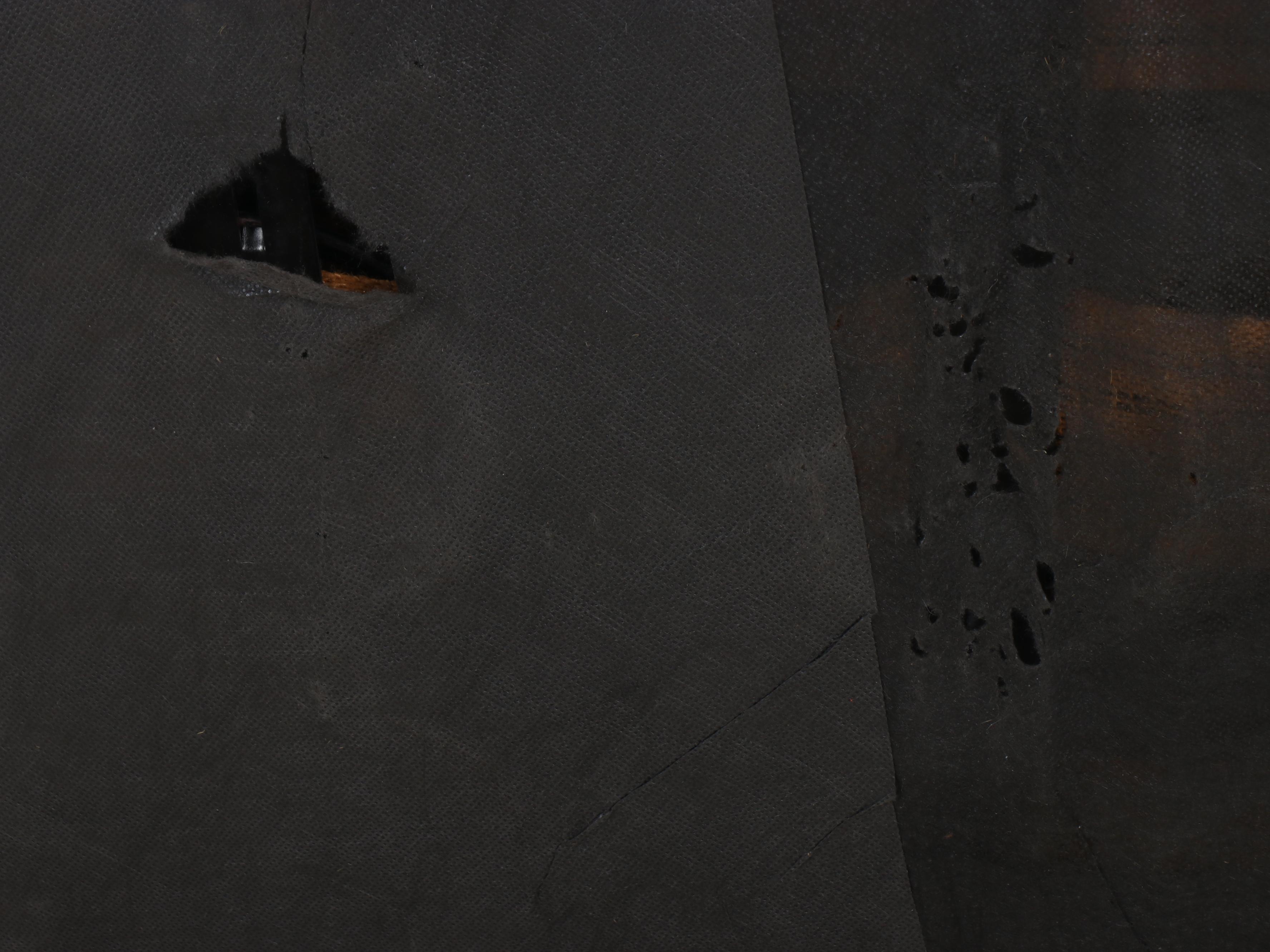 Queen Anne Style Wingback Upholstered Armchair, Late 20th Century