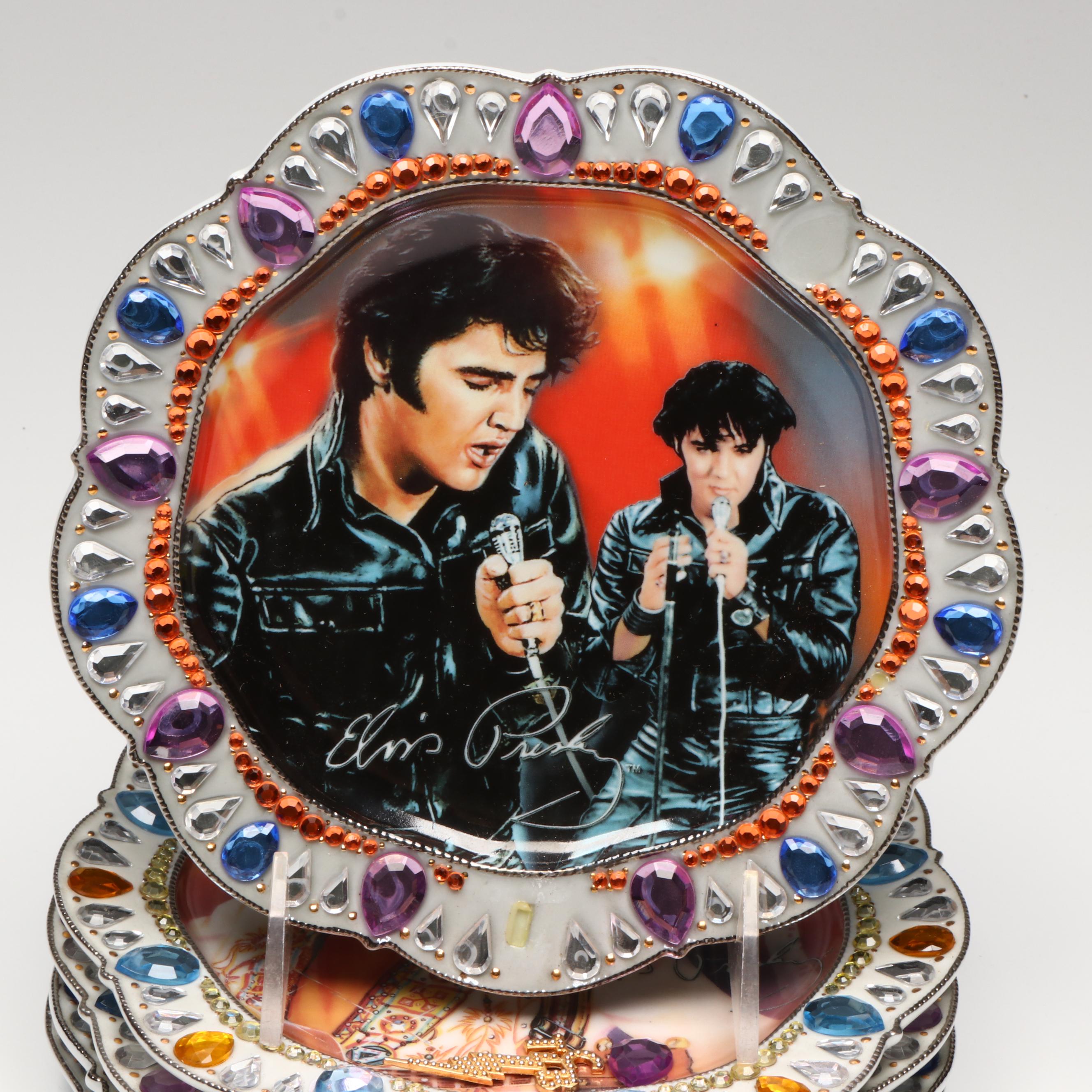 The Bradford Exhcnage "Forever the King" and "The King" Porcelain Plates