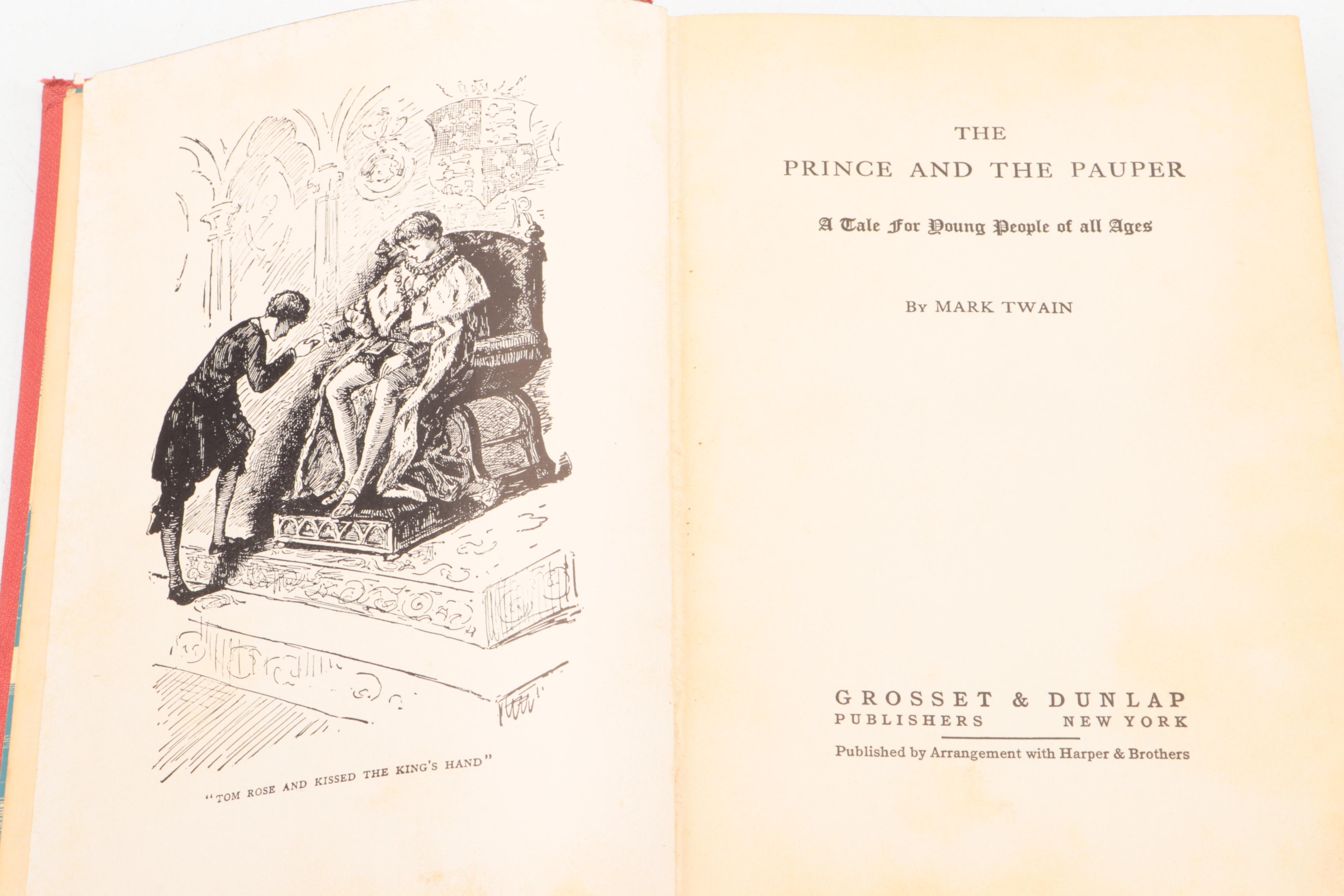 "The Prince and the Pauper" by Mark Twain, circa 1937