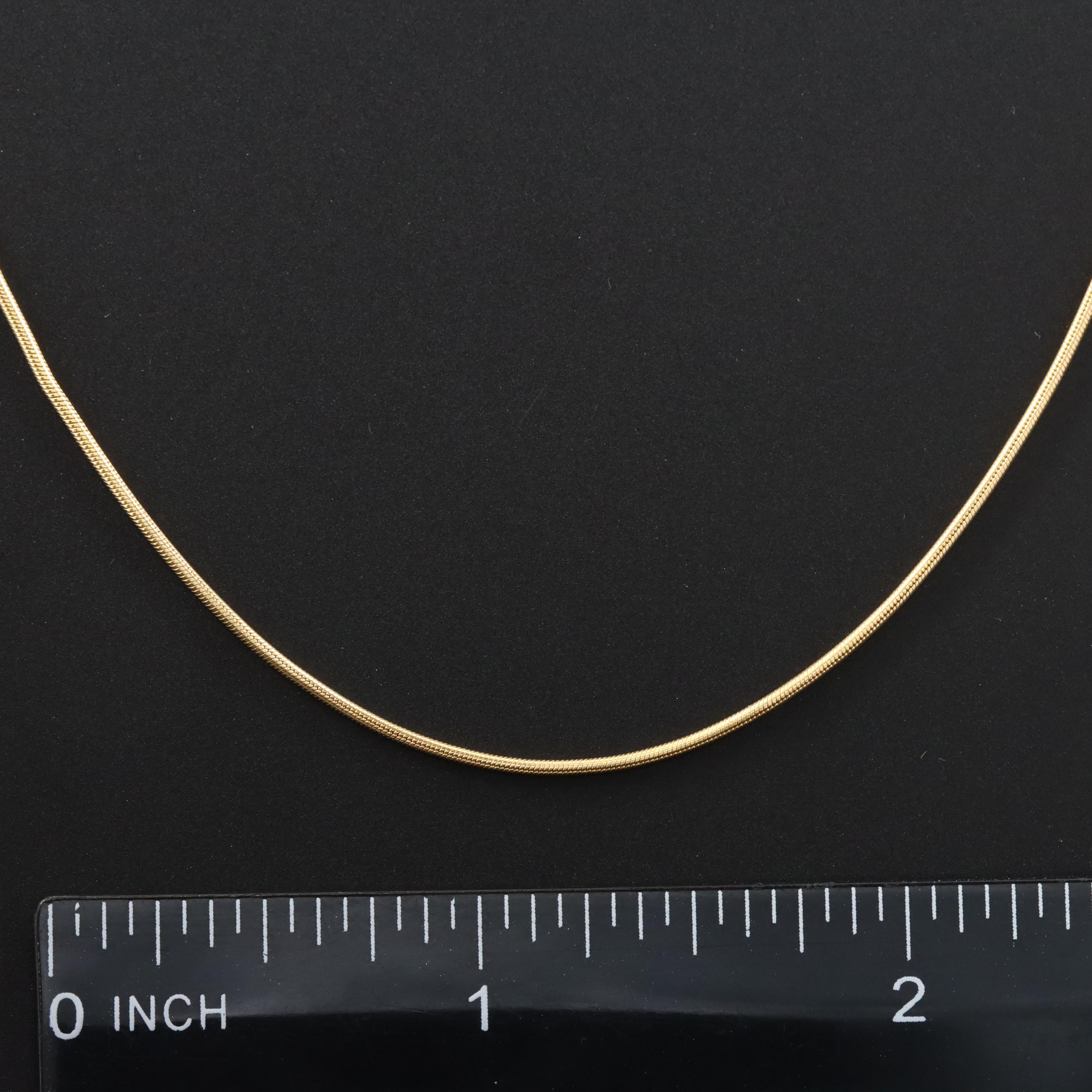 Italian 14K Snake Chain Necklace