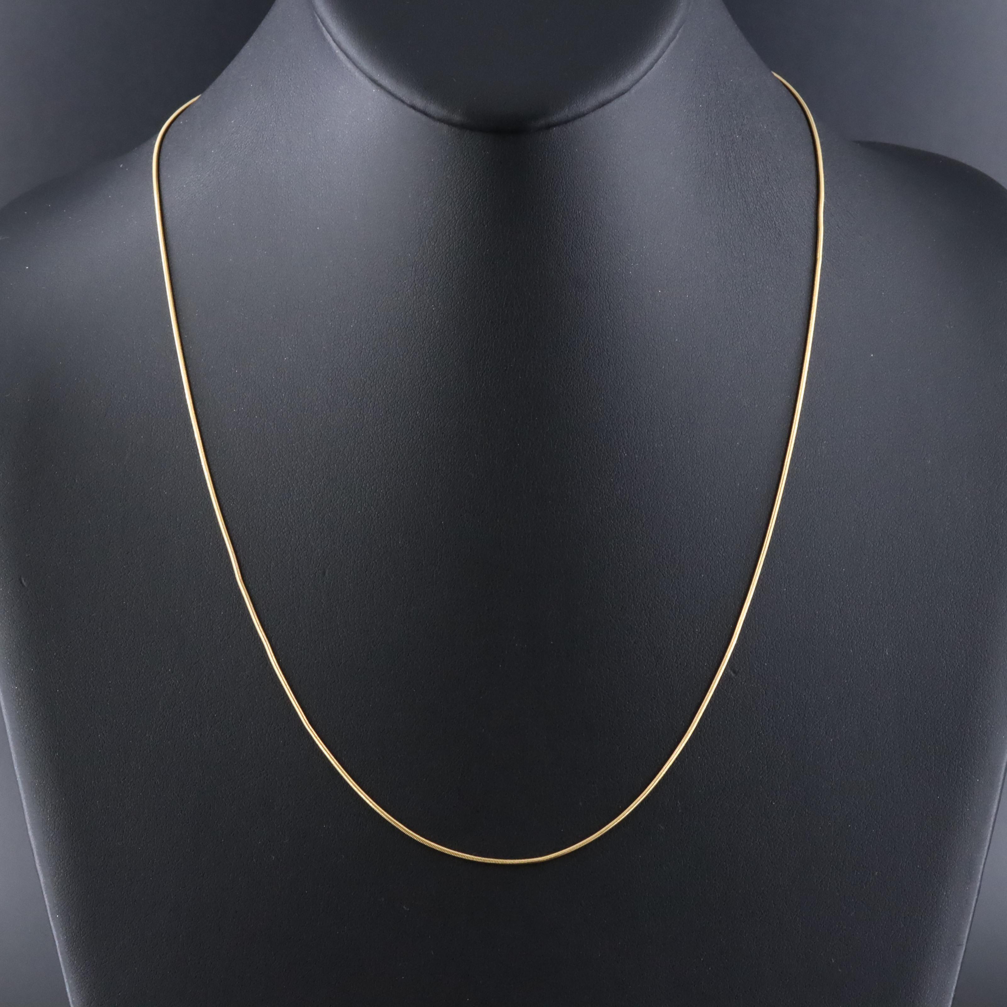 Italian 14K Snake Chain Necklace