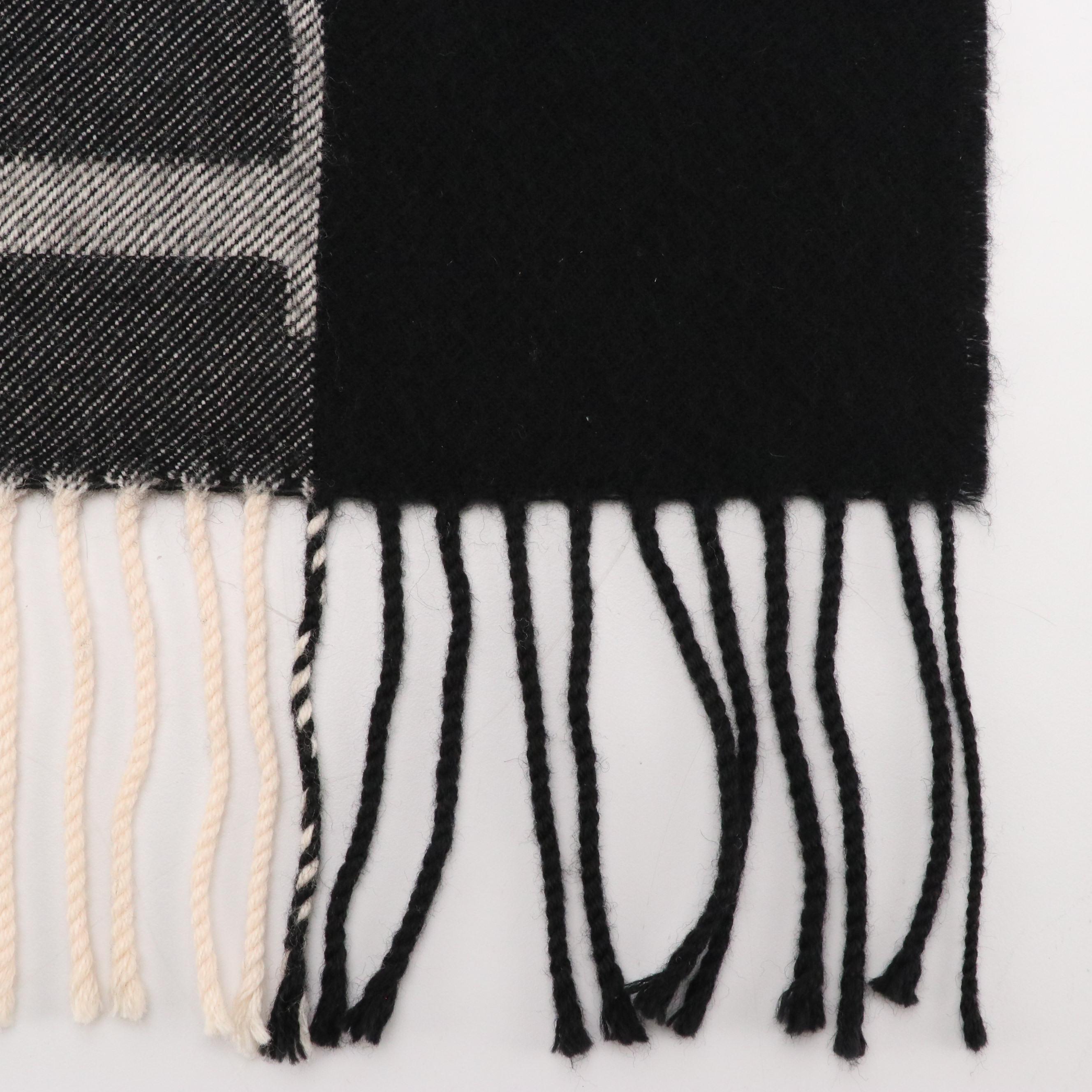 Christian Dior Wool Fringed Scarf