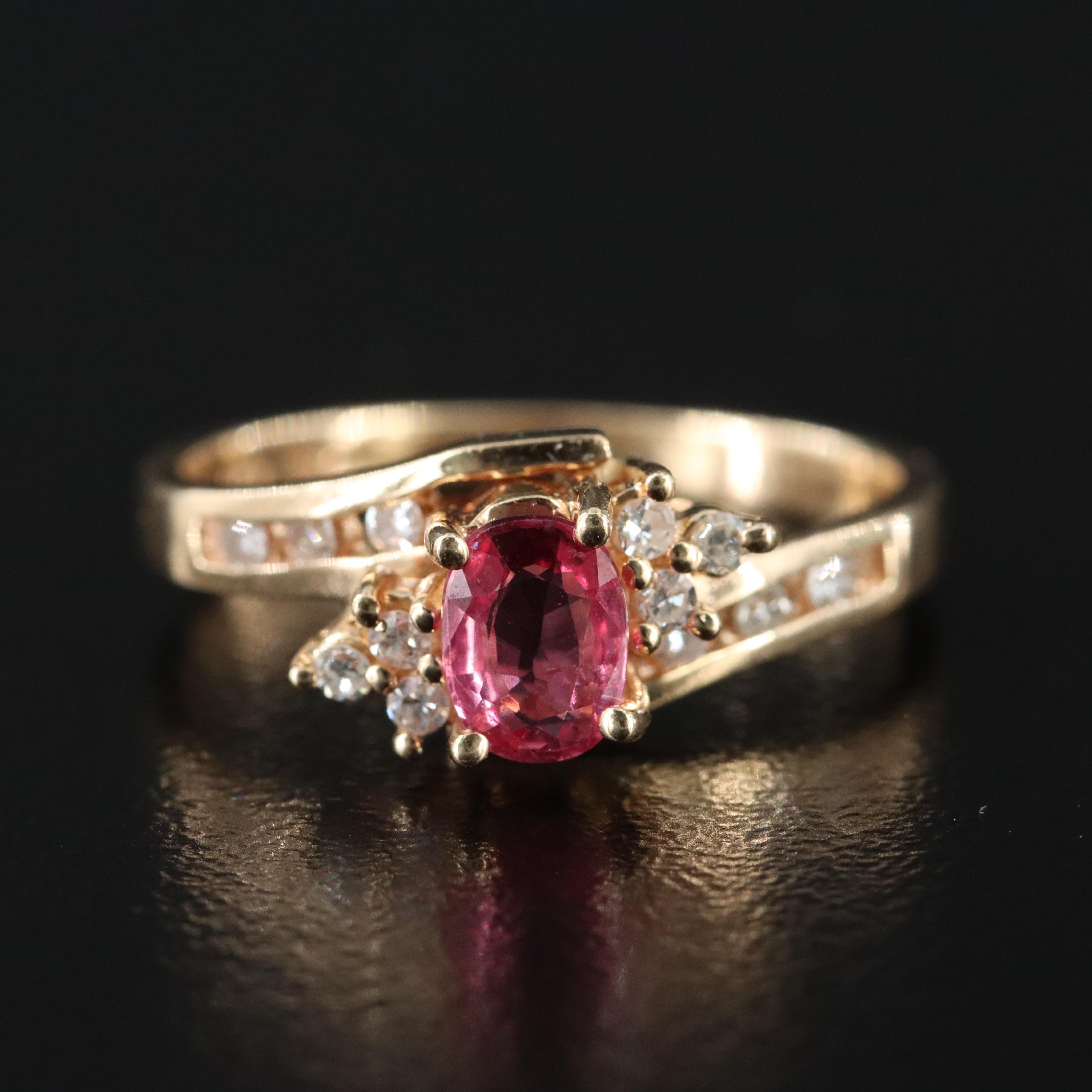 14K Ruby and Diamond Ring
