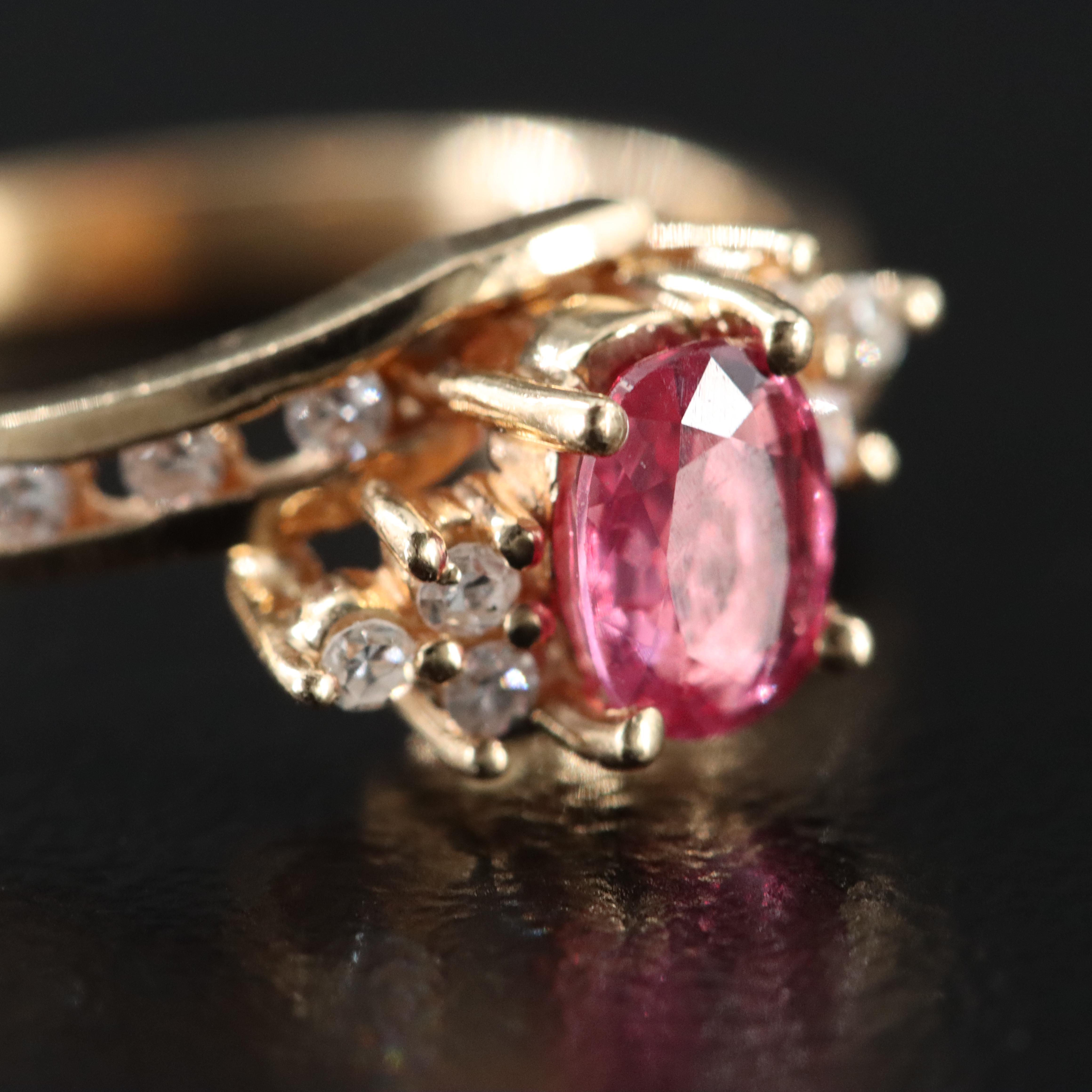 14K Ruby and Diamond Ring
