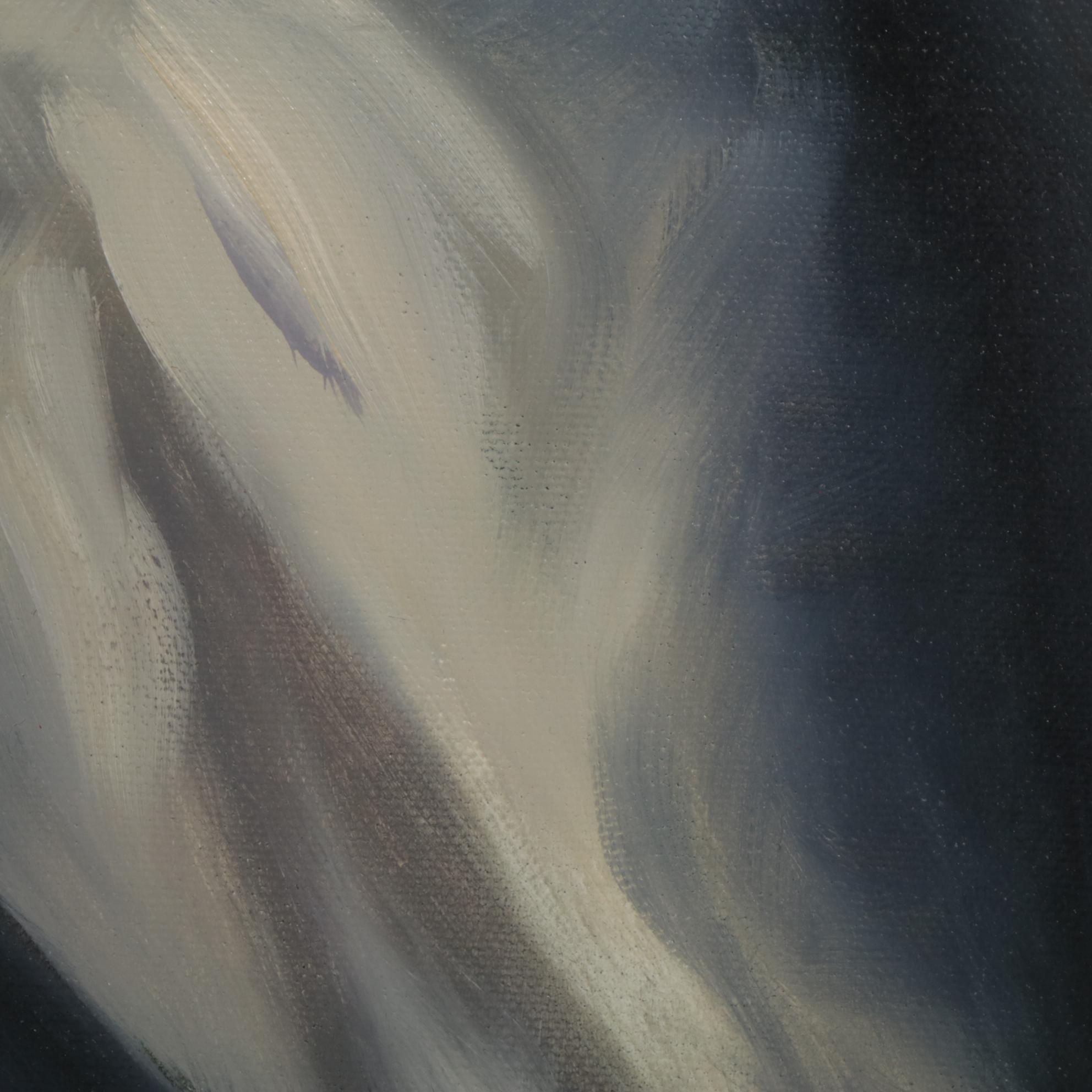 Linda Carmichael Rose Portrait Oil Painting, Late 20th Century