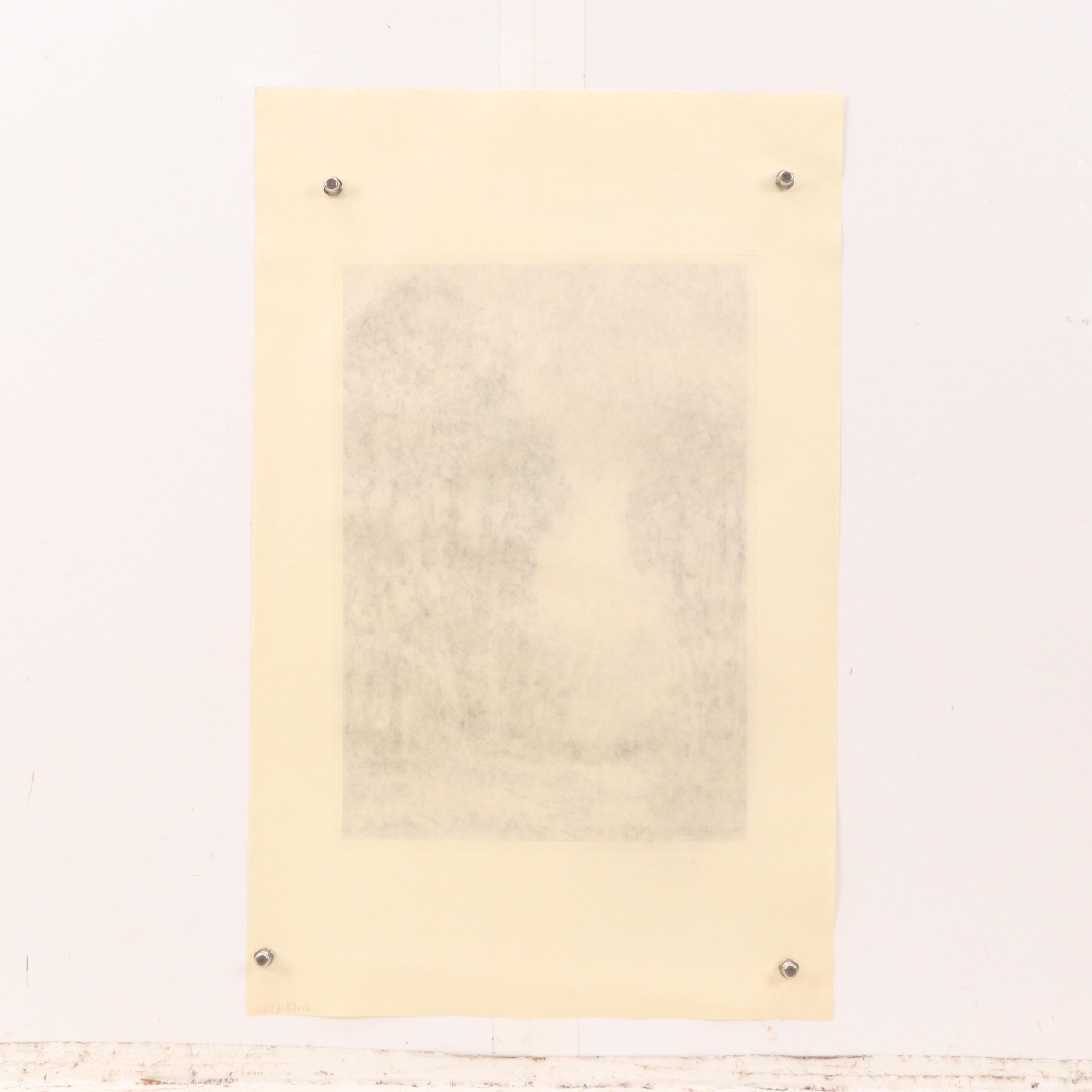 John Fullwood Landscape Etchings "English Pines," Late 19th/Early 20th Century