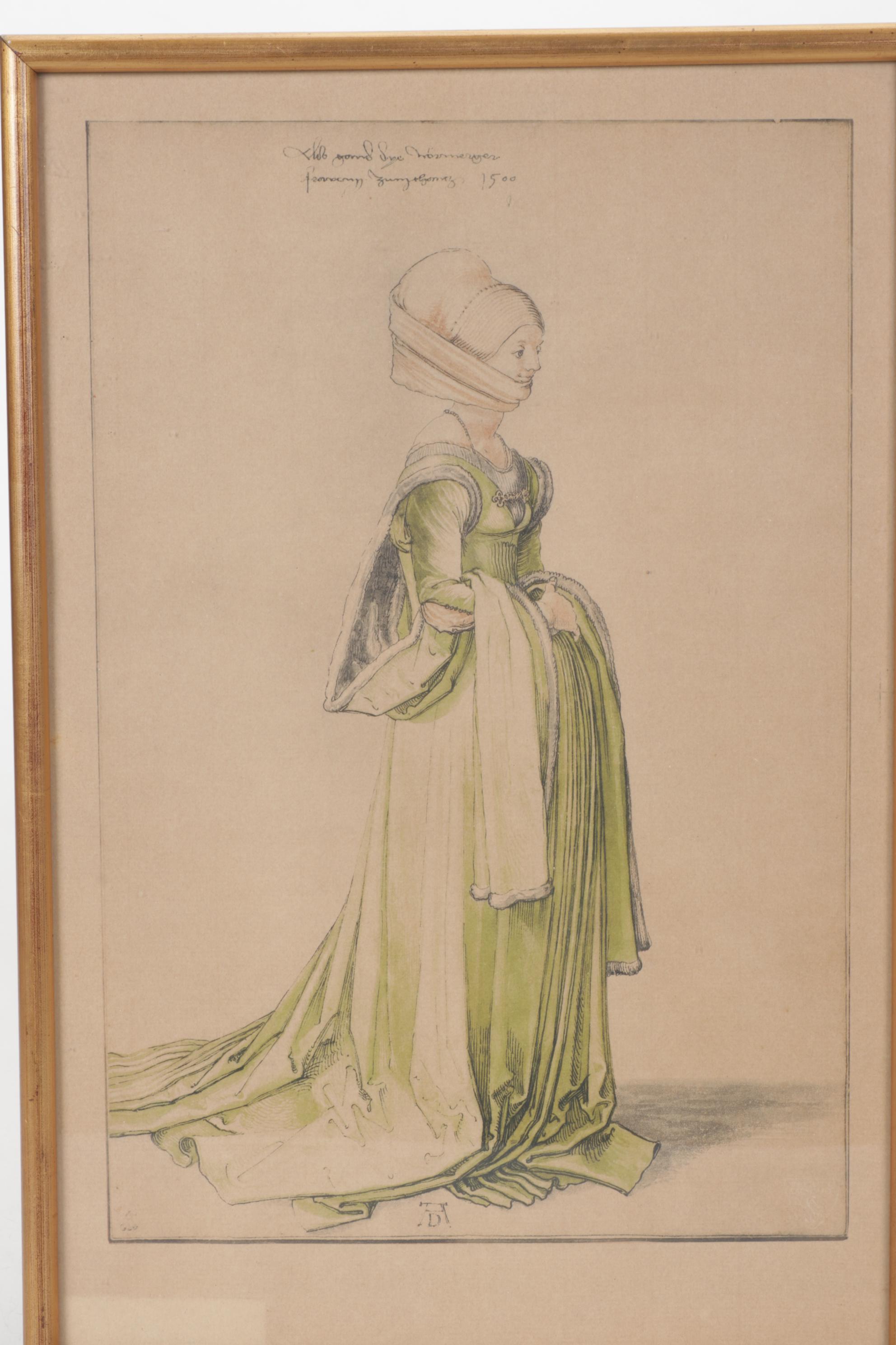 Albertina Facsimile Collotype After Albrecht Dürer, Early 20th C.