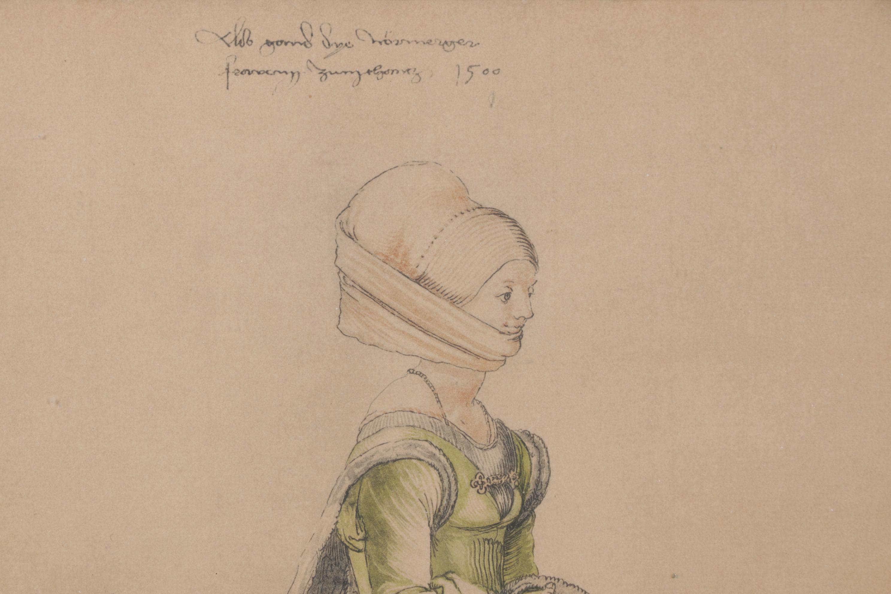 Albertina Facsimile Collotype After Albrecht Dürer, Early 20th C.