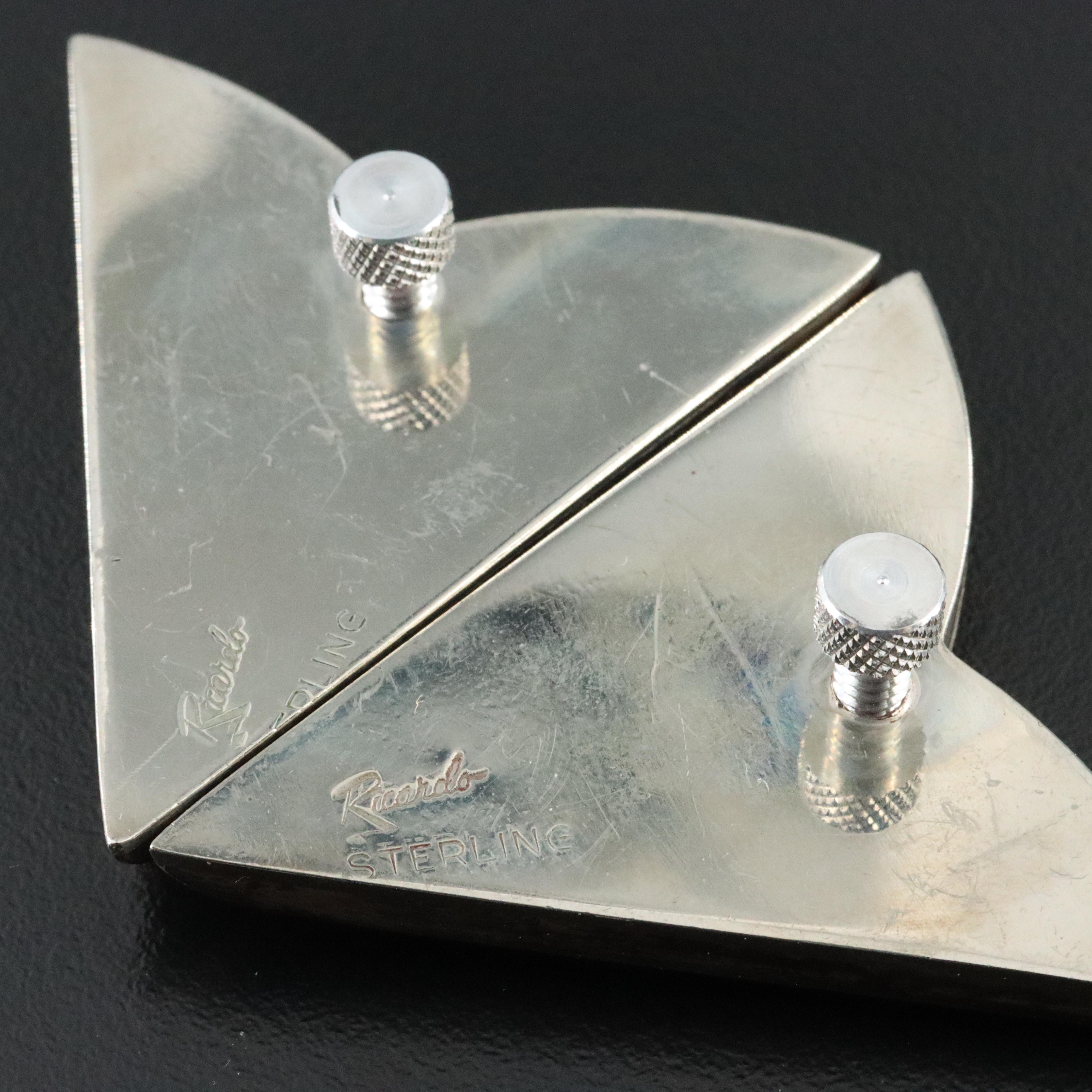 Western Ricardo Sterling and Brass Horse Collar Tips