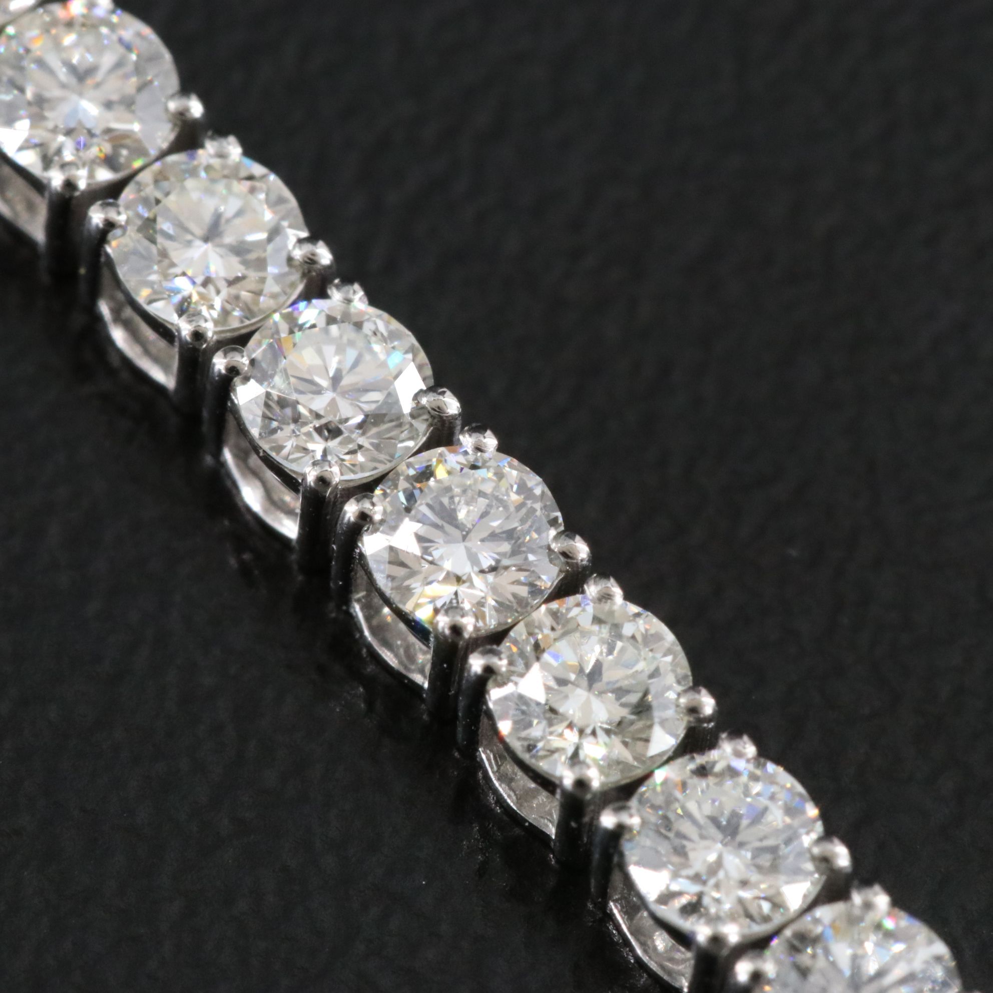 Platinum 6.06 CTW Diamond Line Bracelet
