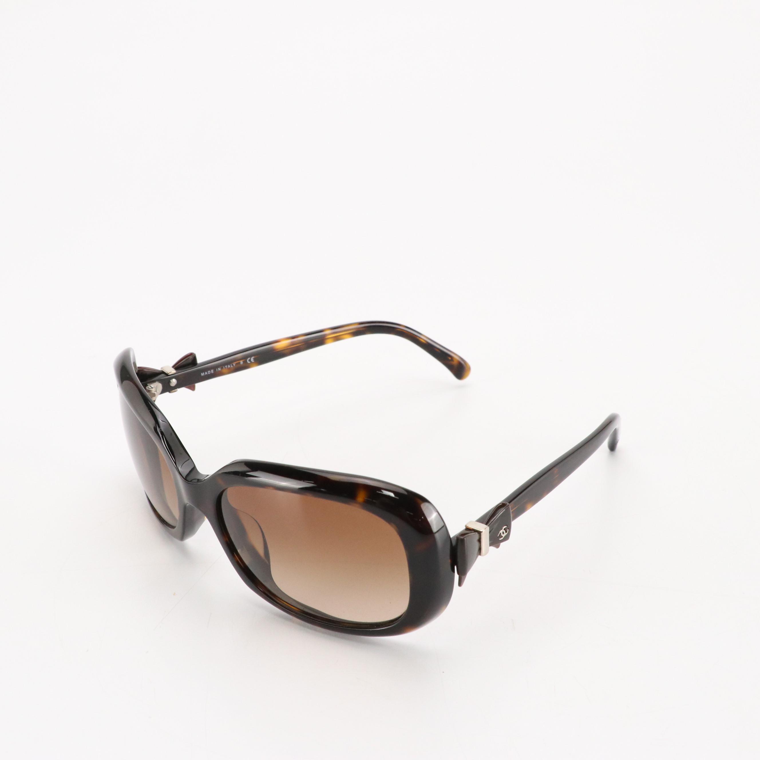 Chanel 5170 Havana Bow Sunglasses with Case