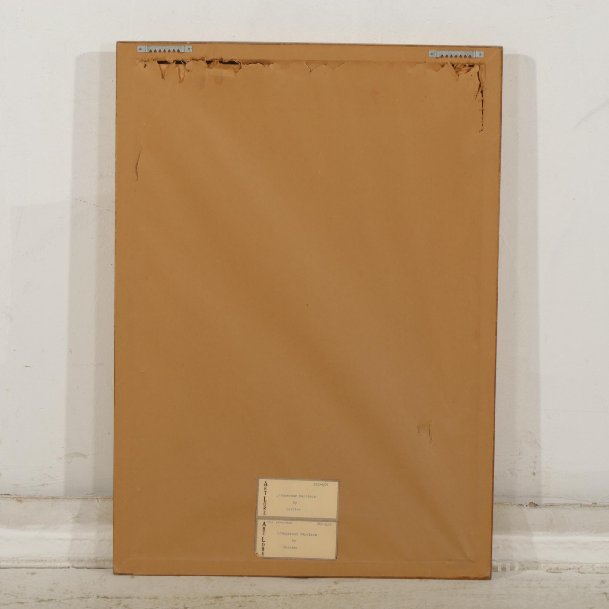 C. Percier and J.B. Isabey "L'Empereur en Grand Costume" Hand Colored Engraving