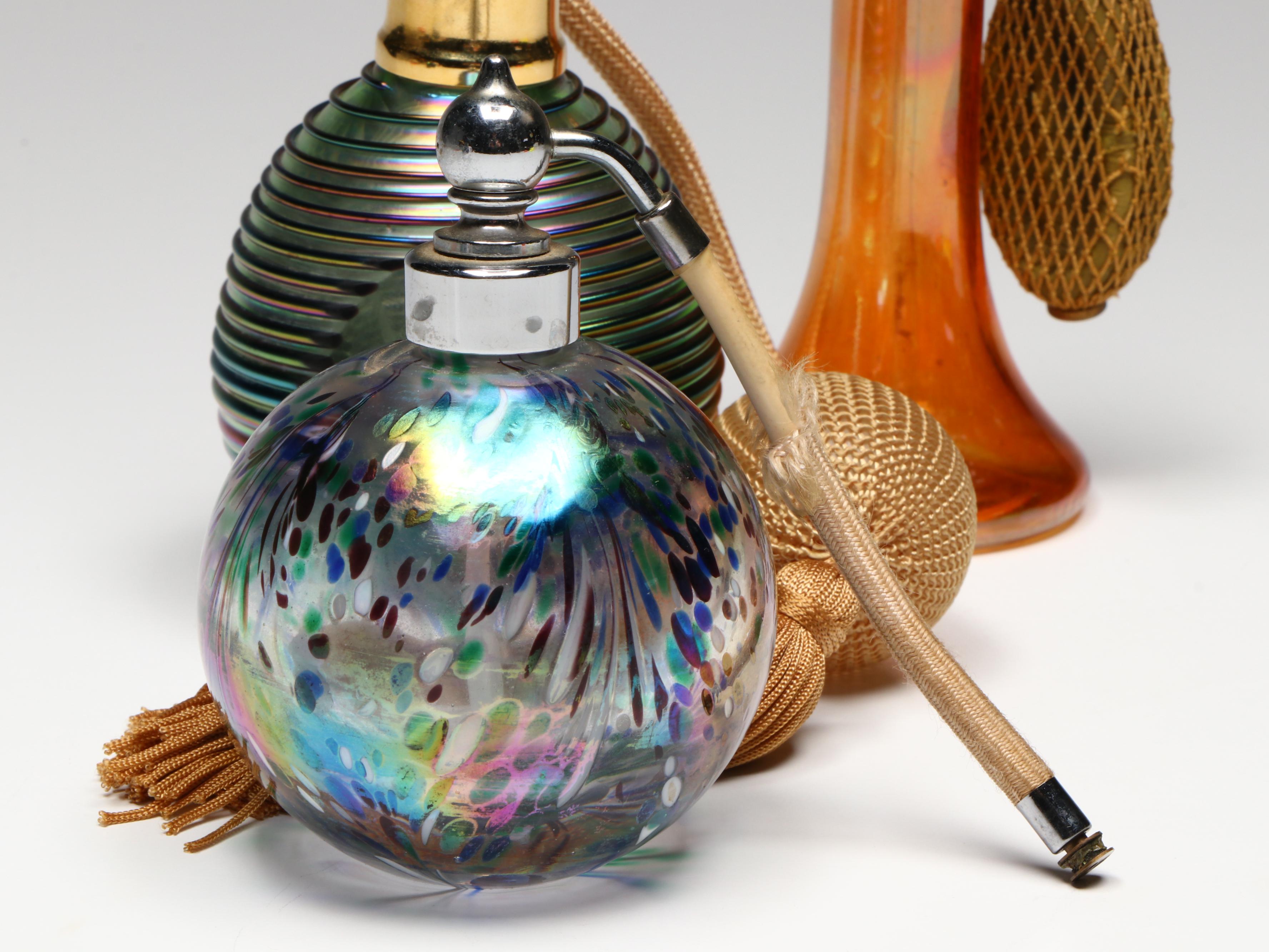 Art Glass Atomizers and Perfume Bottle