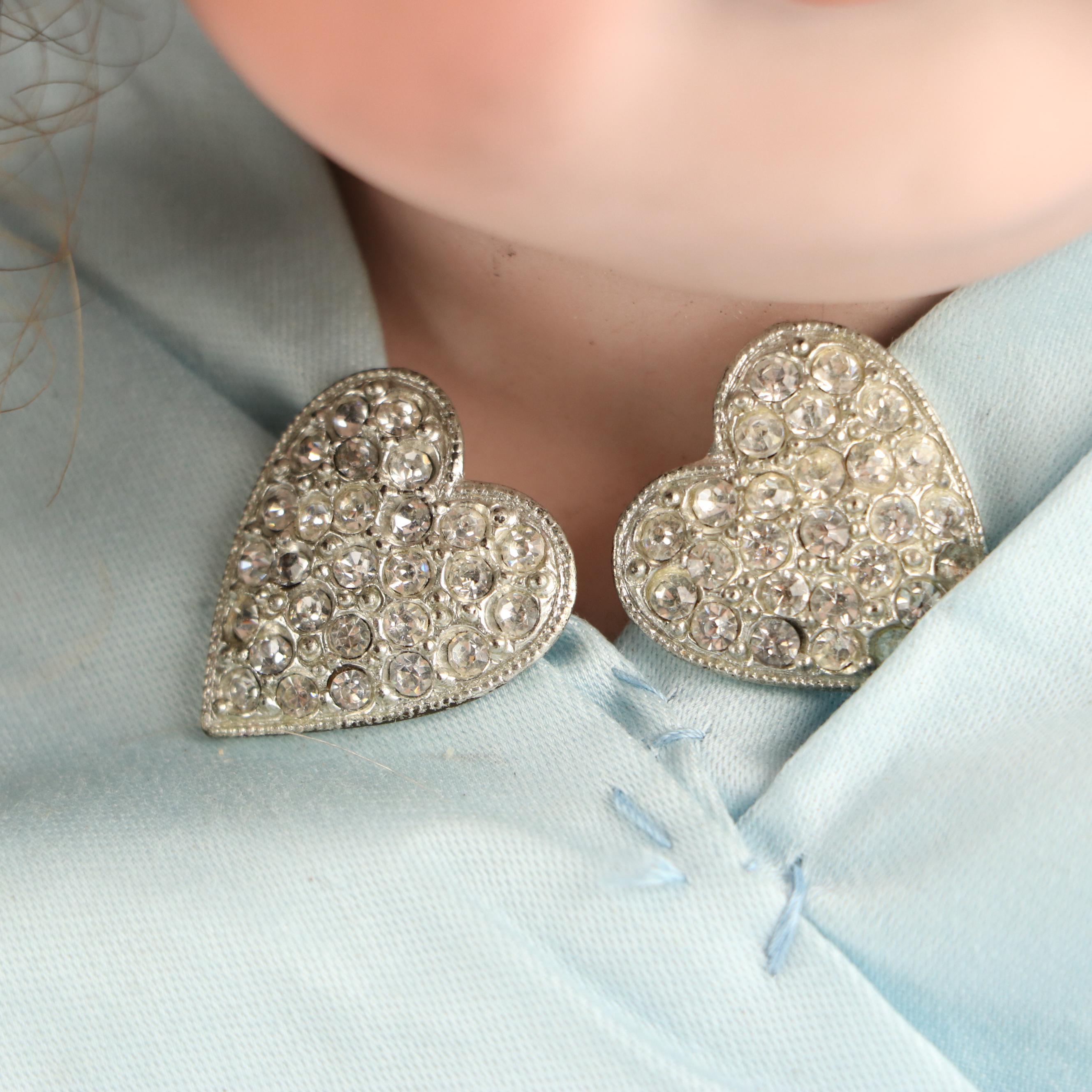 German Bisque Porcelain Sleepy Eyes Doll Head, Early 20th Century