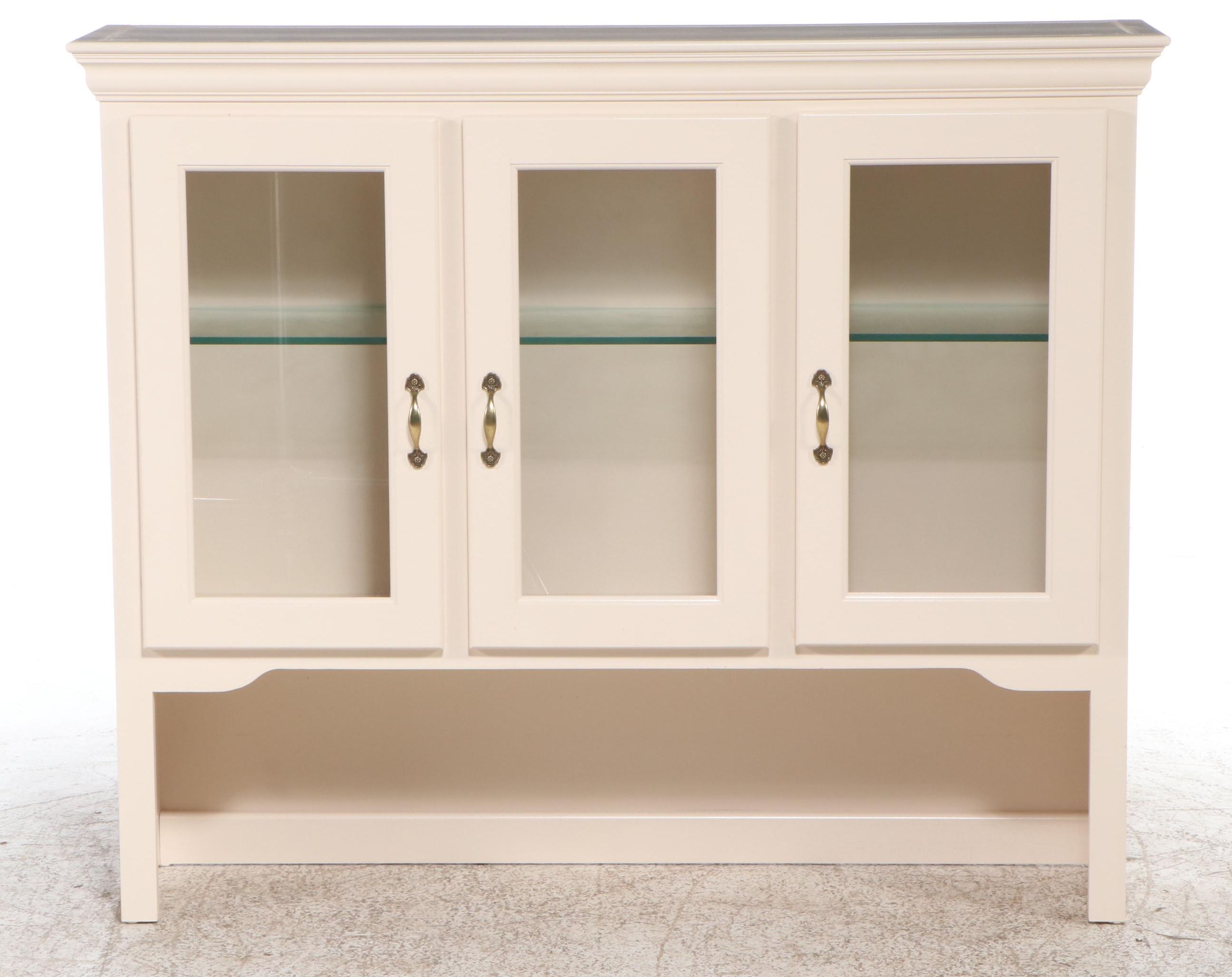 Woodcraft Furniture Painted Wood China Cabinet
